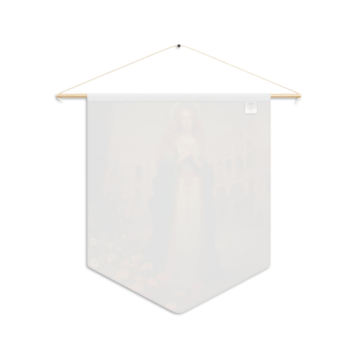Saint Justina Pennant / Banner / Wall Hanging - Prayer room art - 18" x 21" - Catholic - Large Banner - Catholic Home