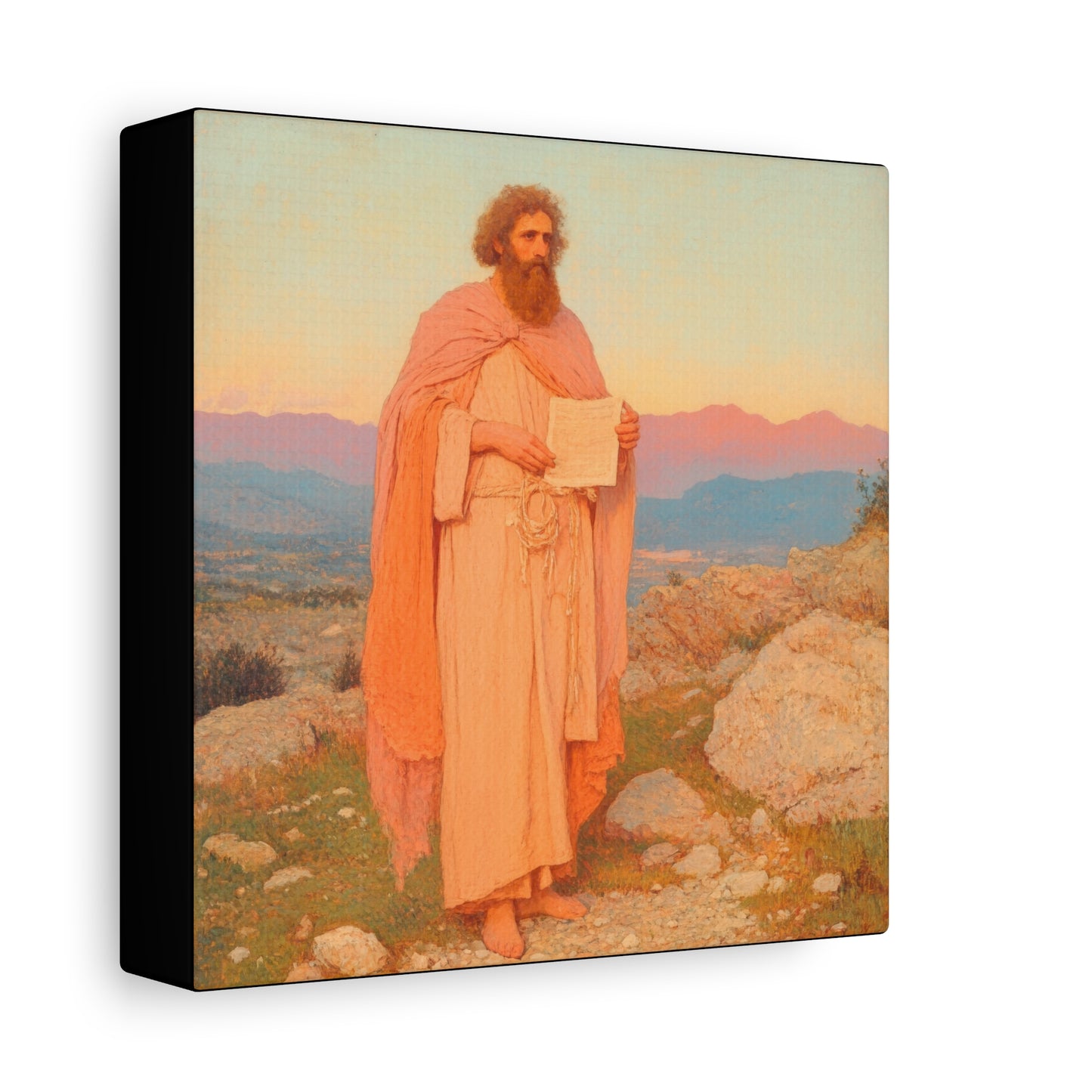 Obadiah - Keeper of the Lord's Warning and Mercy - Gallery Wrapped Canvas - Print - Religious Art for your Home - Catholic Art