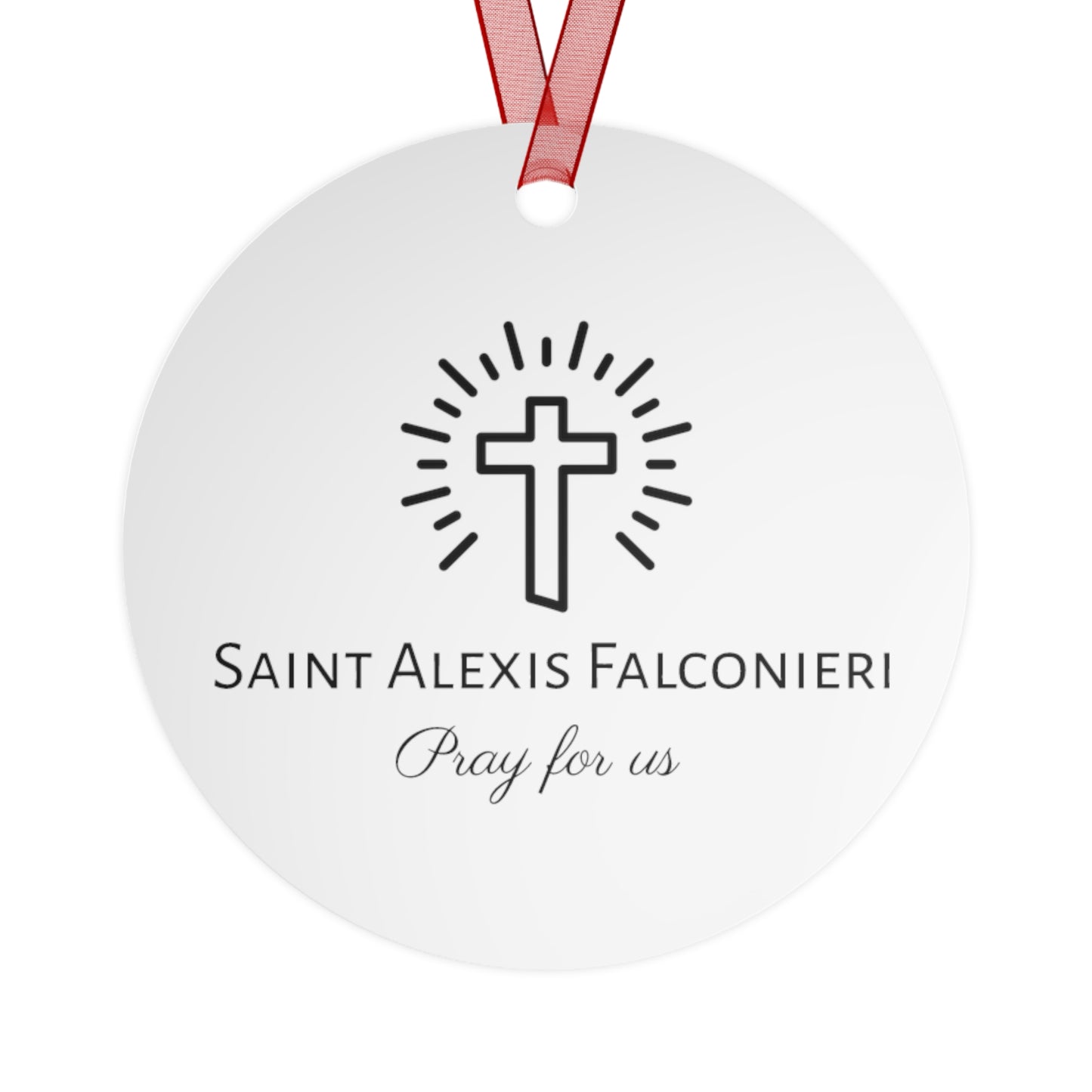 Saint Alexis Falconieri - Apostle Metal Ornament - Religious Holiday Christmas Keepsake - Religious Catholic Tree Ornament - Christmas Gift