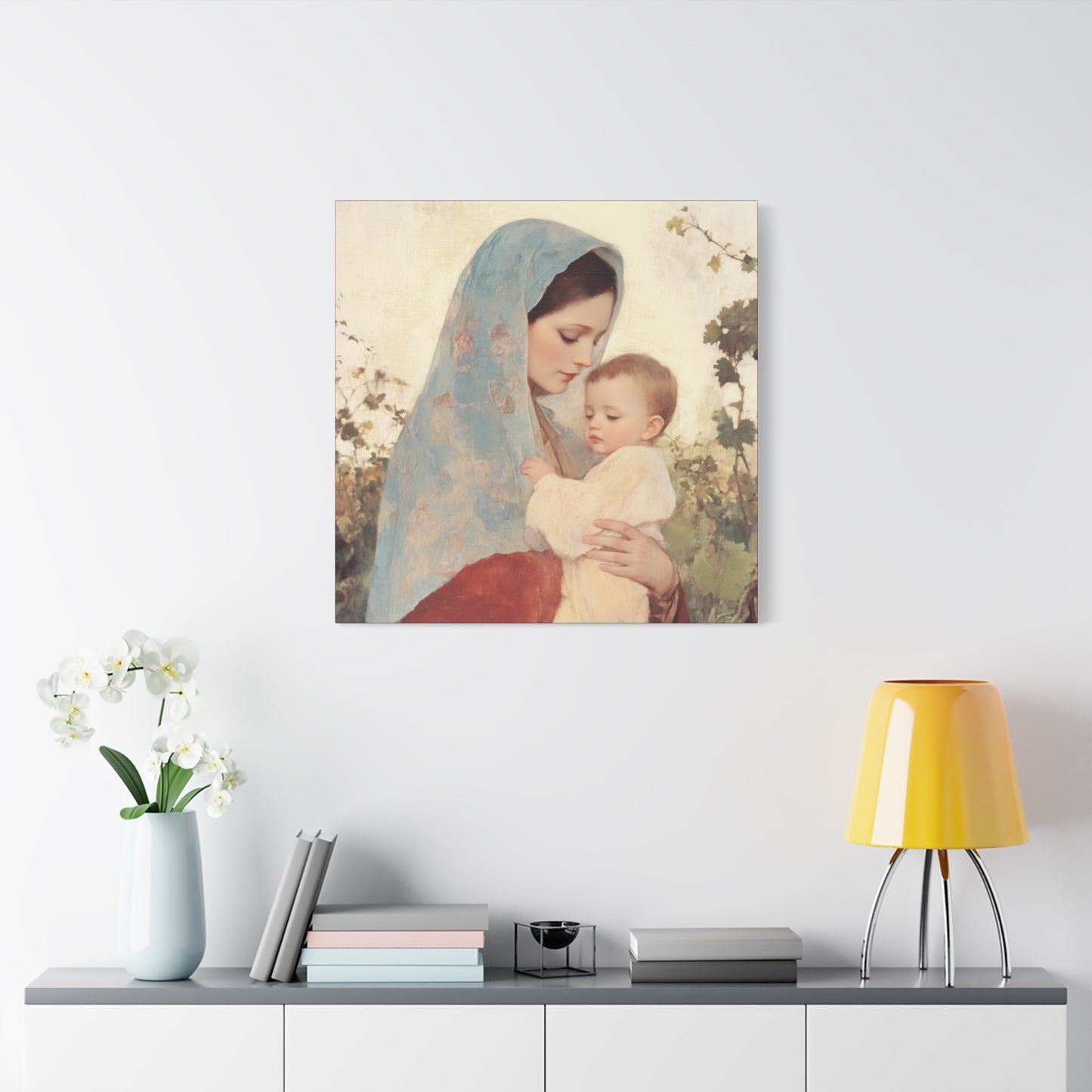 Our Lady of the Grapes / Out Lady of the Harvest - Gallery Wrapped Canvas - Print - Religious Art for your Home - Catholic Art