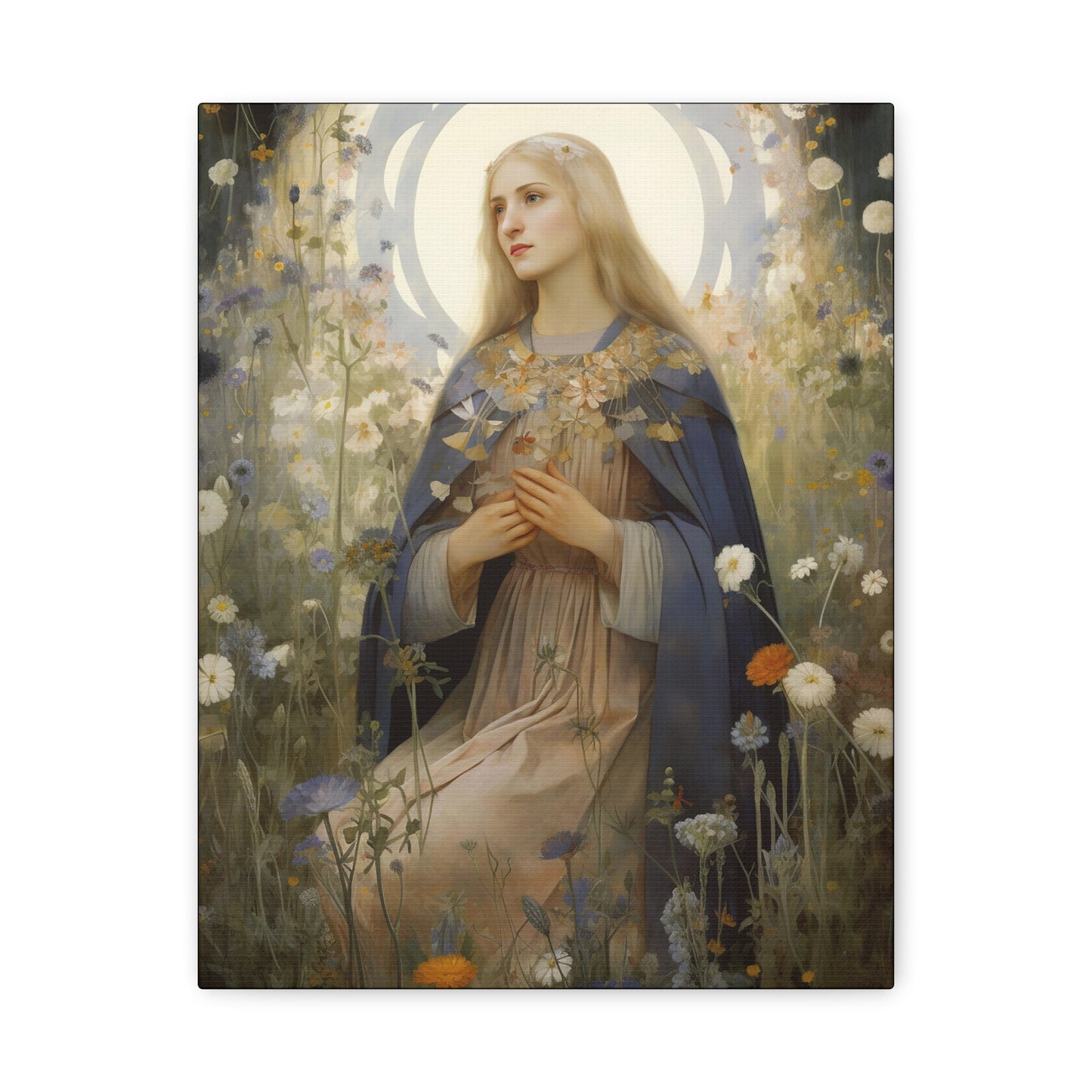 Saint Hildegard of Bingen - Museum Wrapped Canvas - Sanctified Souls Print - Religious Art for your Home