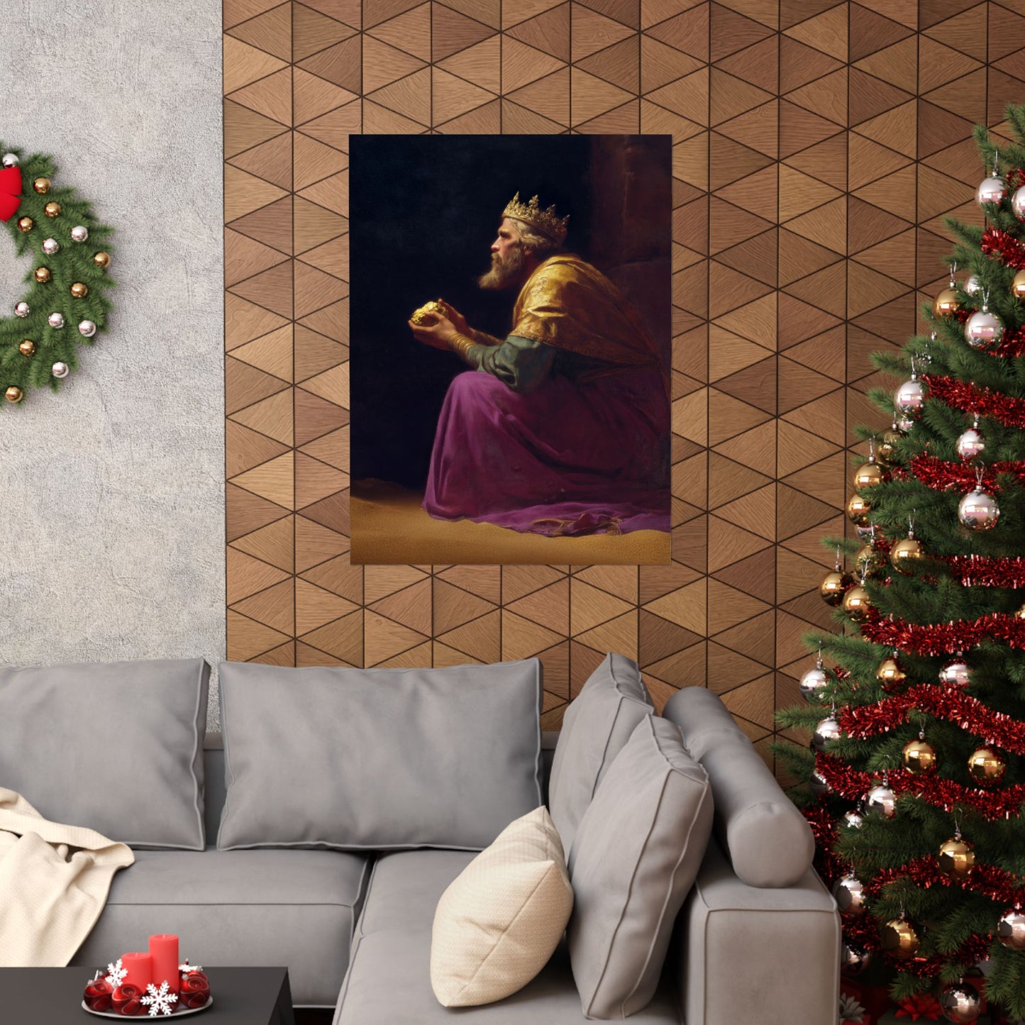 Melchior and the Gift Fit for a King - 3 Wise Men - Sanctified Souls Print - Multiple Sizes - Premium Matte Vertical Posters