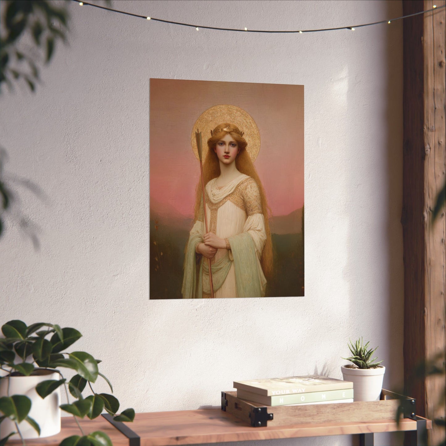 Saint Ursula -  Catholic Art - Multiple Sizes - Premium Posters - Catholic Art - Christian Home - Catholic Saint Art