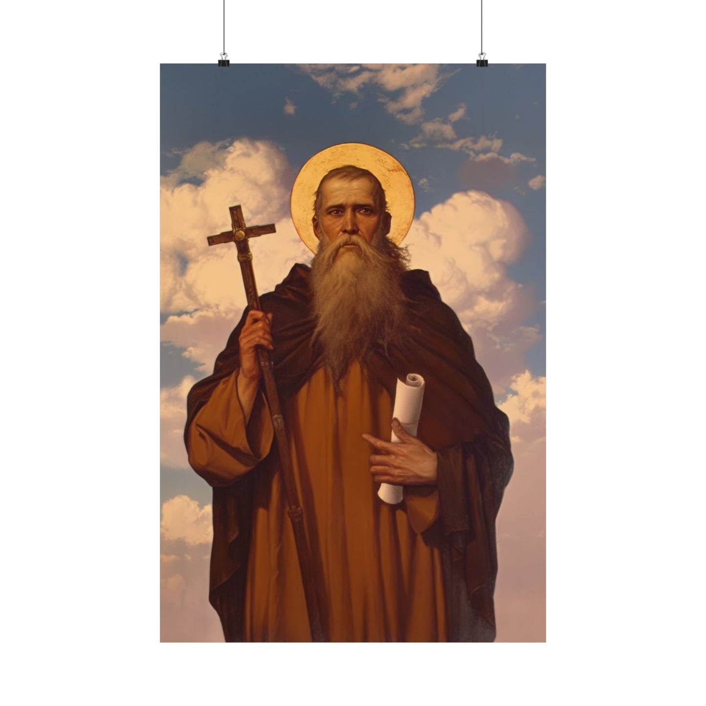 Saint Joannicus the Great / Loannikios of Mount Olympus - Sanctified Souls Print - Multiple Sizes - Premium Matte Vertical Posters
