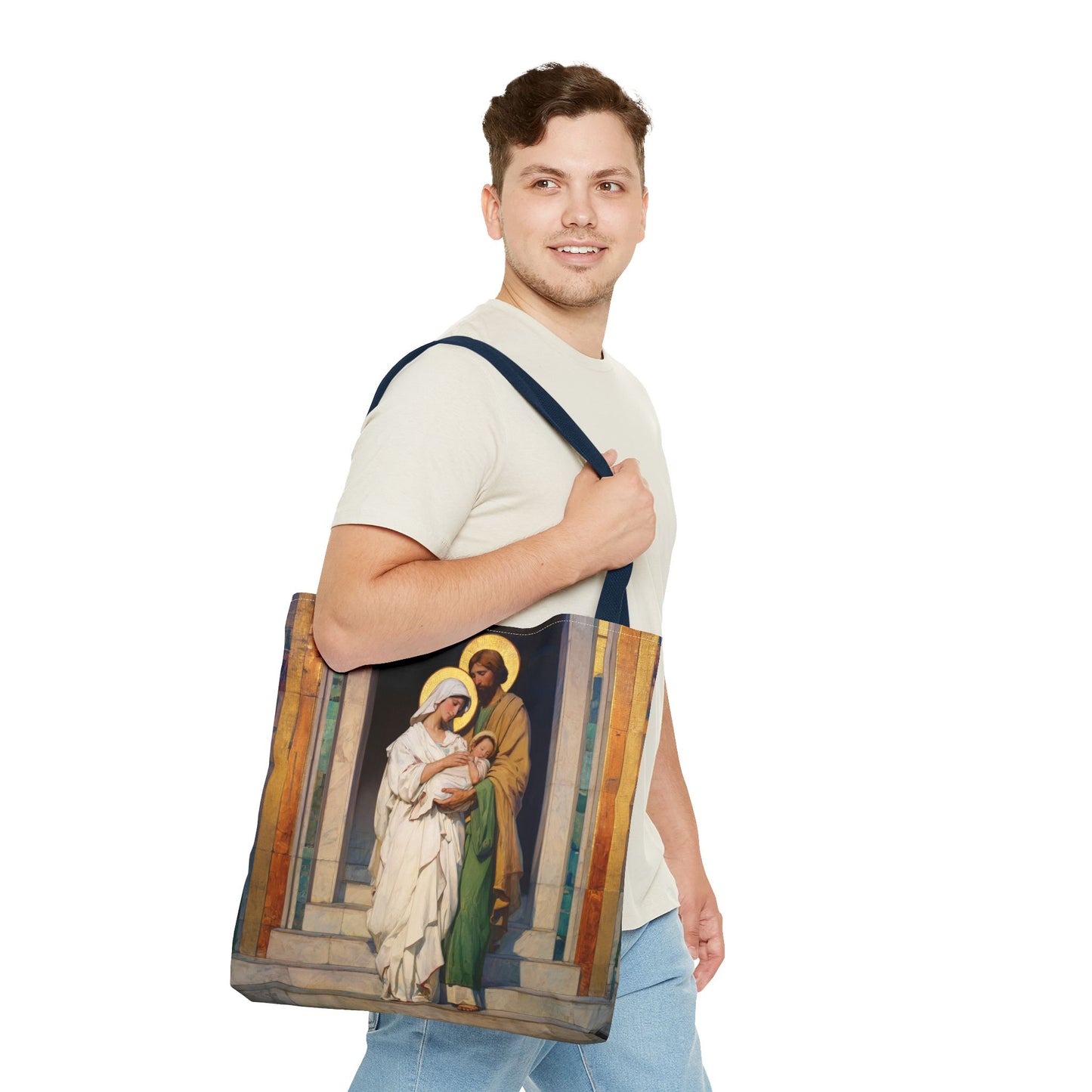 The Feast of the Presentation of the Lord - Holy Family - Tote Bag - Large Medium Small Faith Art Bag - Re-usable Tote Purse - Double Sided
