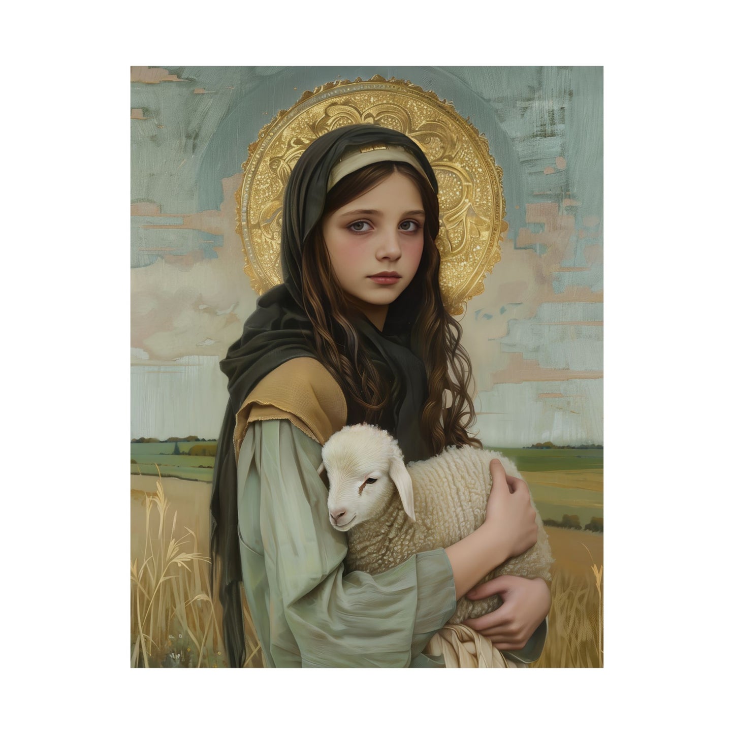 Saint Belina - Multiple Sizes - Premium Matte Vertical Posters - Catholic Art - Religious Poster - Catholic Saint Art - Multiple Sizes