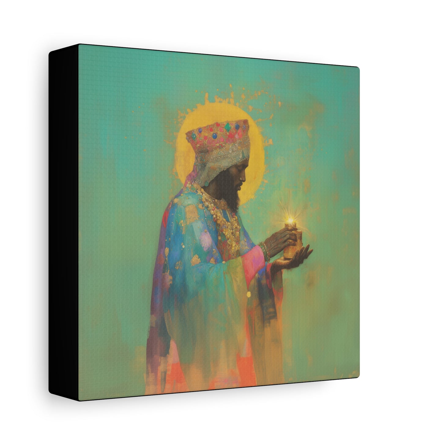 Balthazar and the Gift of Foretold Sorrow - 3 Wise Men - Gallery Wrapped Canvas - Print - Religious Art for your Home - Catholic