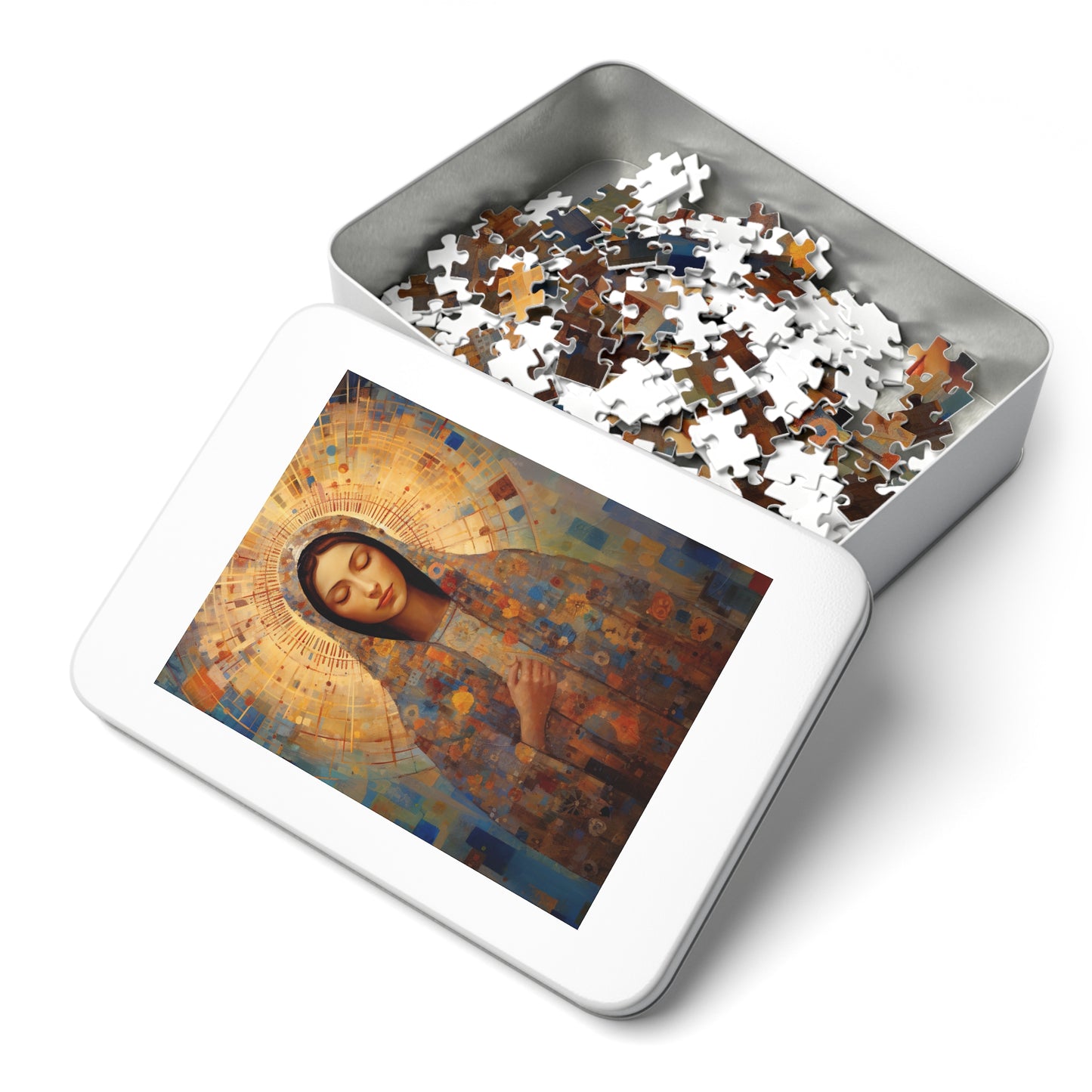 The Virgin of the Americas : Our Lady of Guadalupe - Puzzle and Keepsake Tin - Jigsaw Puzzle (30, 110, 252, 500,1000-Piece) - Religious