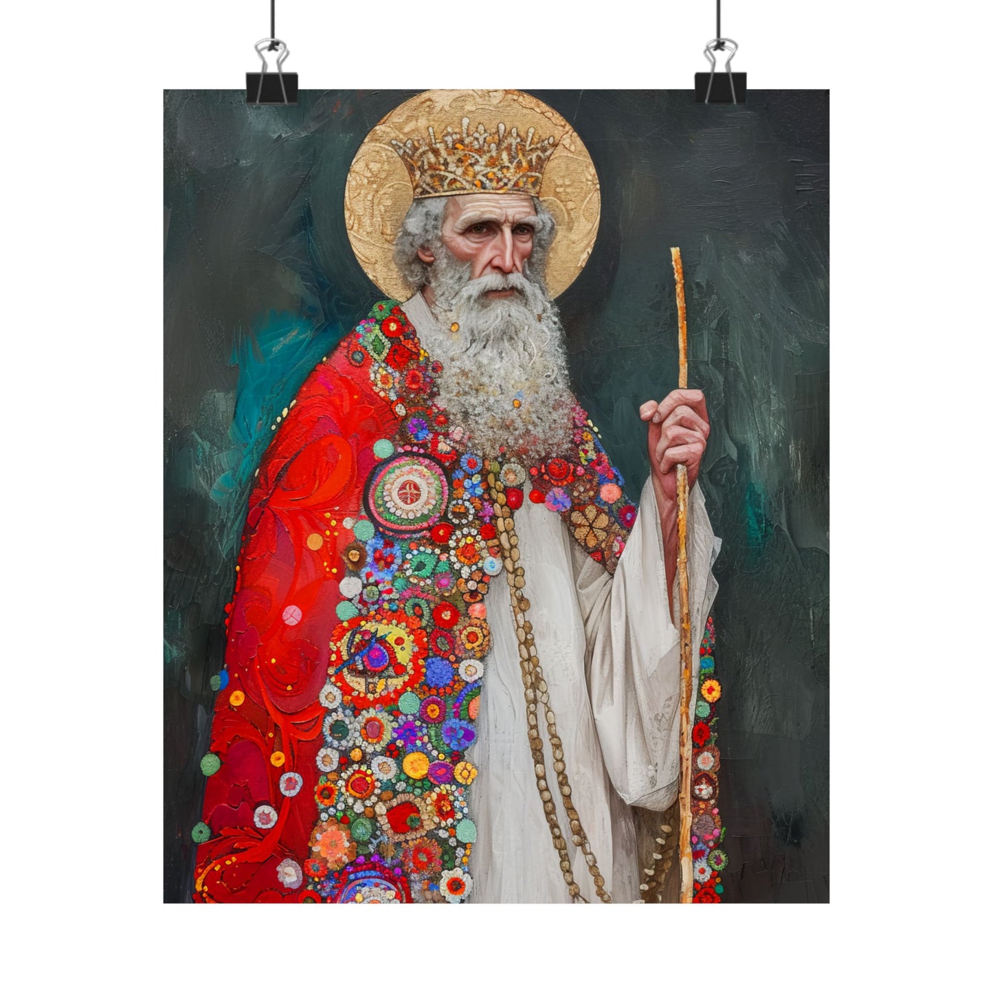 Saint Richard the Pilgrim / Richard of Wessex - Sanctified Souls Print - Multiple Sizes - Premium Matte Vertical Posters