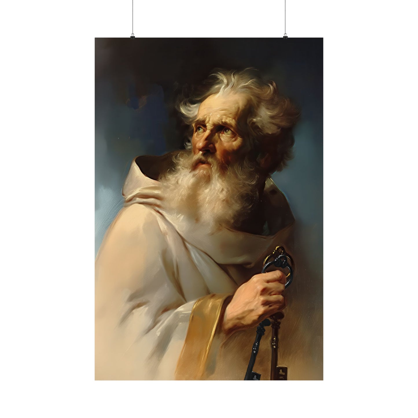 Saint Peter the Apostle - Sanctified Souls Print - Multiple Sizes - Premium Posters - Catholic Art - Christian Home Decor Artwork