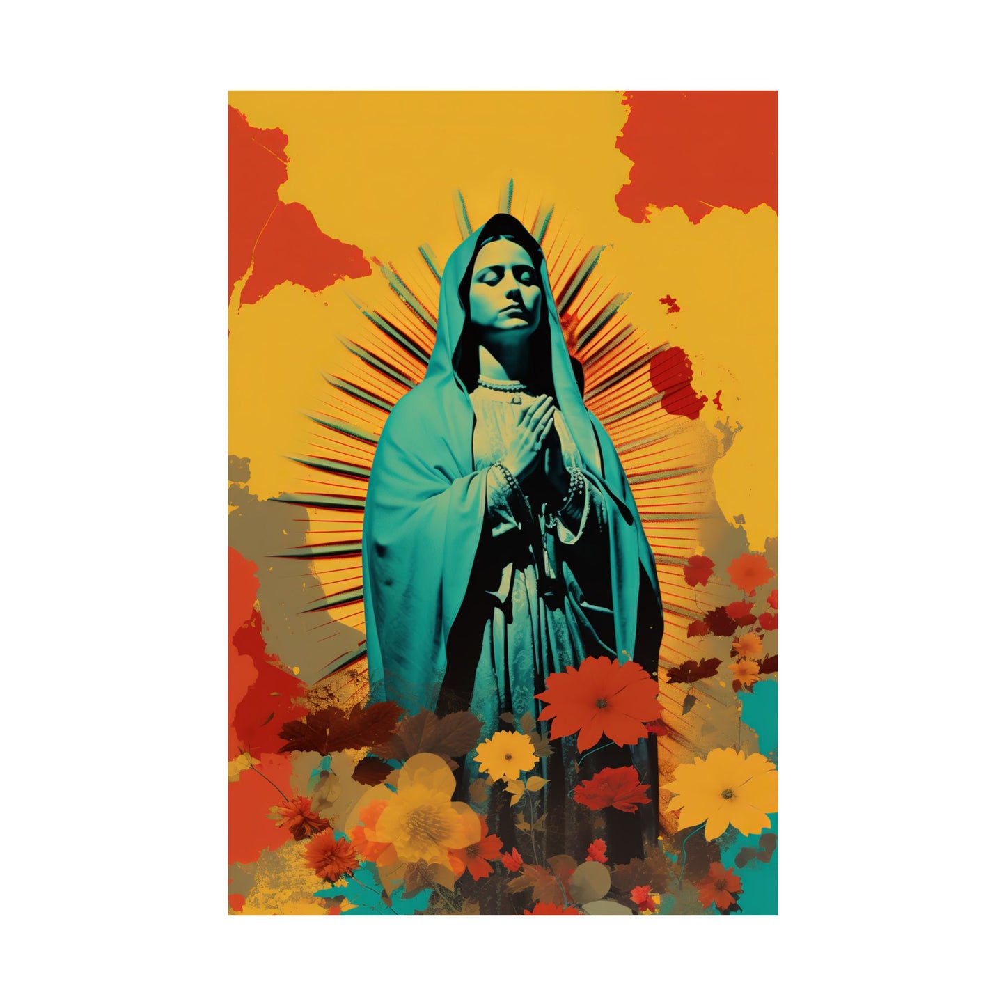 Guadalupe's Miraculous Presence  - Sanctified Souls Print - Multiple Sizes - Premium Matte Vertical Posters - Virgin Mary