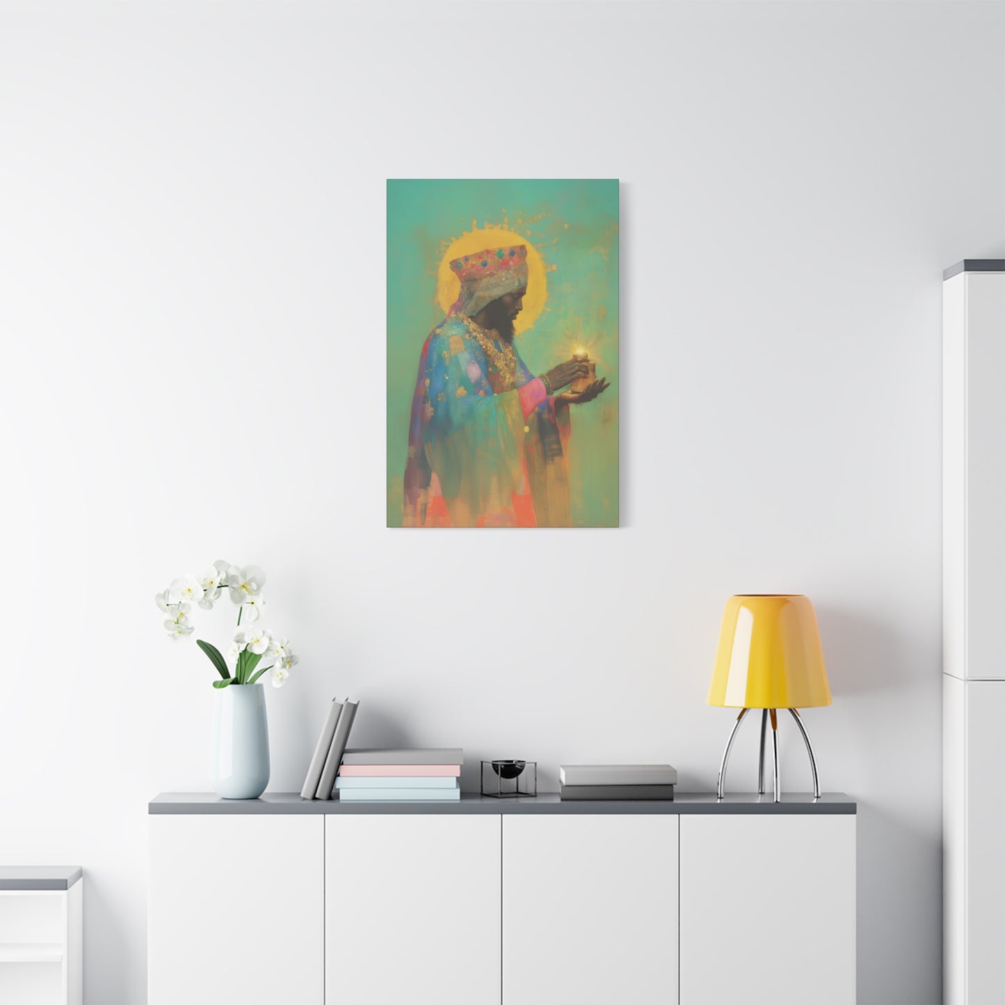 Balthazar and the Gift of Foretold Sorrow - 3 Wise Men - Gallery Wrapped Canvas - Print - Religious Art for your Home - Catholic