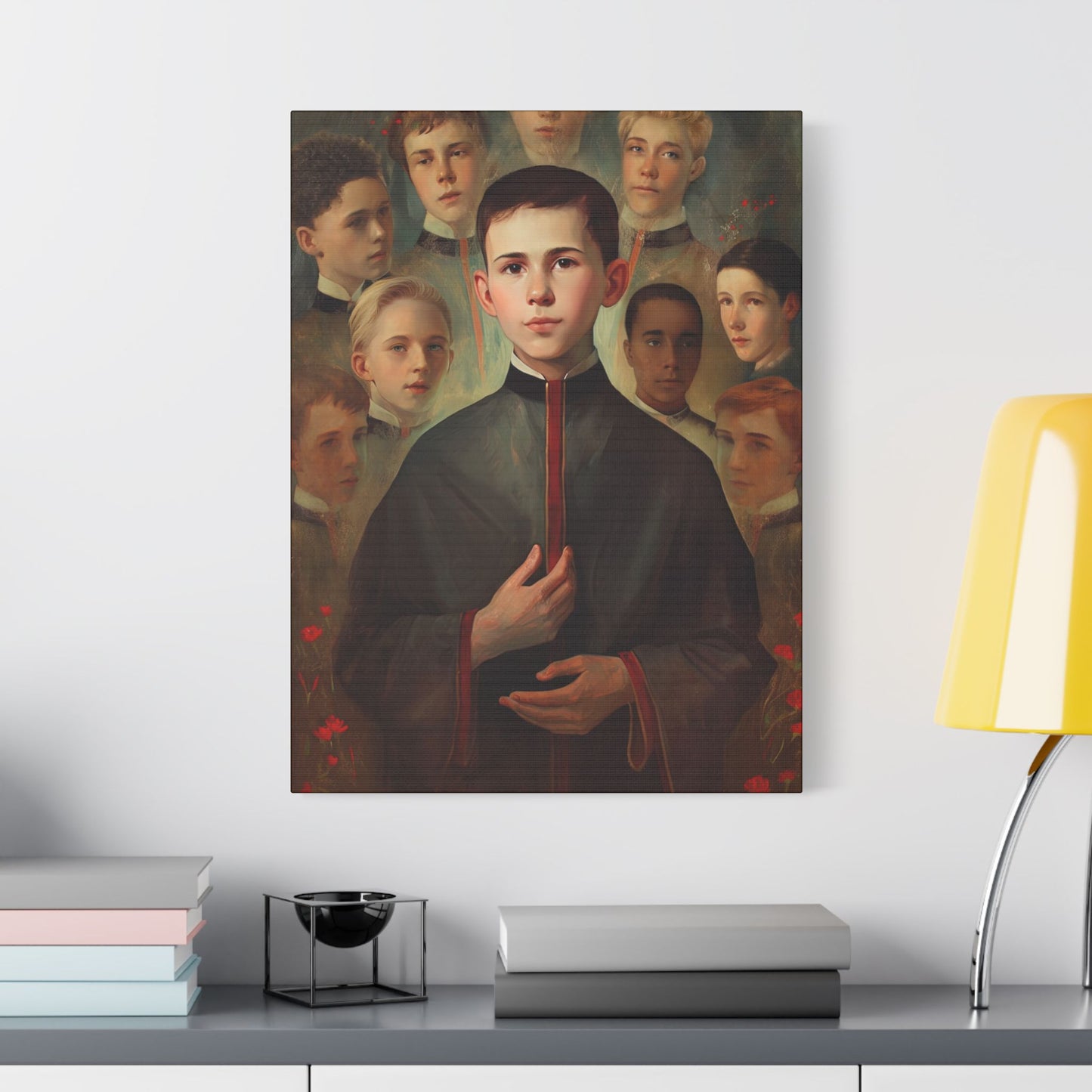 Saint John Berchmans Canvas Print - Multiple Sizes - Catholic Home art - Museum Wrapped Canvas - Sanctified Souls Print