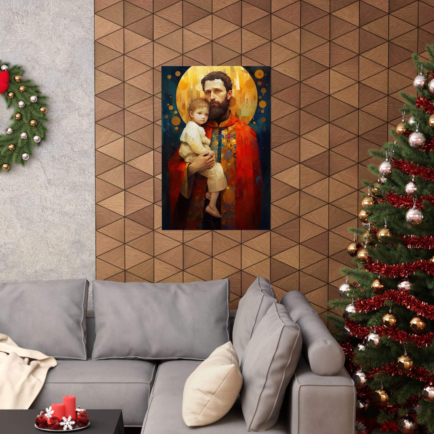 Saint Christopher - Sanctified Souls Print - Multiple Sizes - Premium Matte Vertical Posters