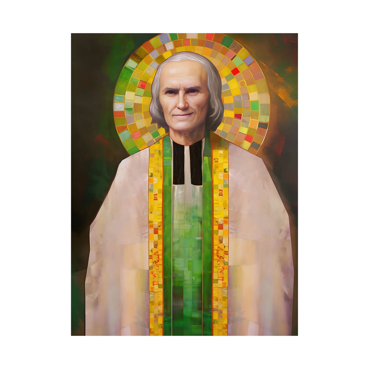 Saint John Vianney - Sanctified Souls Print - Multiple Sizes - Premium Matte Vertical Posters - Catholic Art - Religious Poster