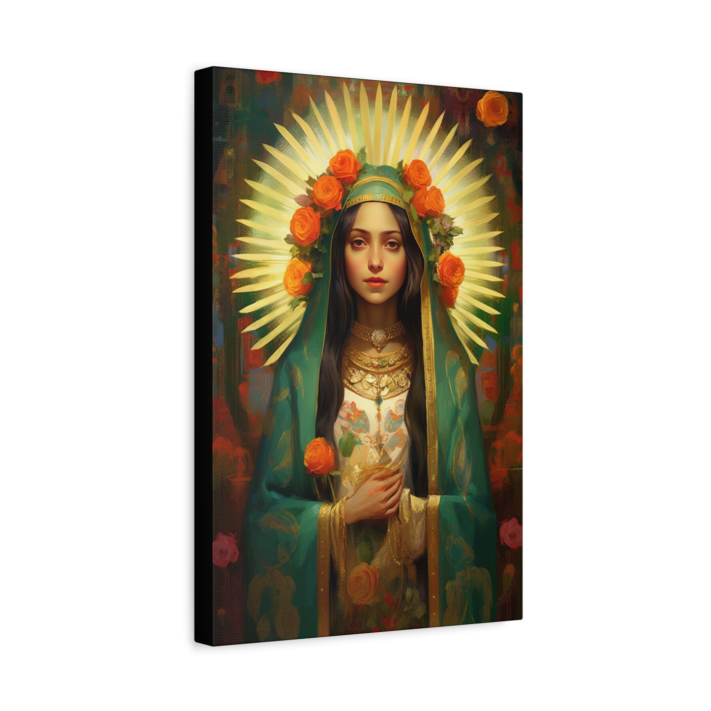 Patroness of Hope Our Lady of Guadalupe Museum Wrapped Canvas Print - Multiple Sizes - Catholic Home art