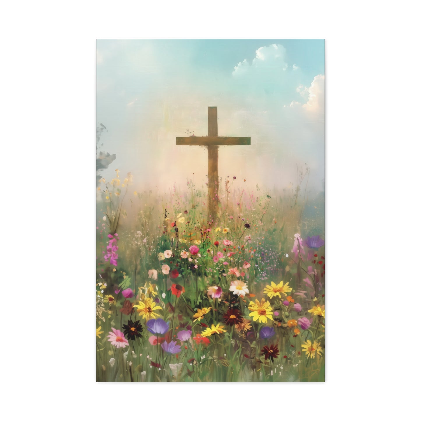 The Cross That Called the Earth to Life - Gallery Wrapped Canvas - Print - Religious Art for your Home - Catholic