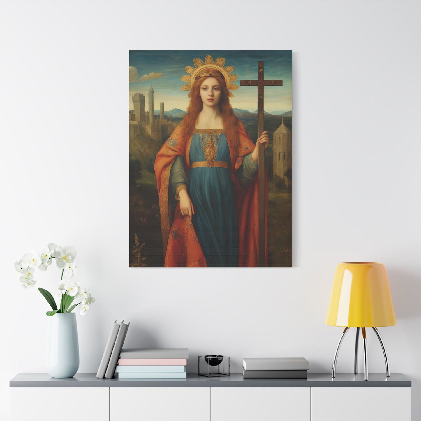 Saint Helena Canvas Print - Multiple Sizes - Catholic Home art - Museum Wrapped Canvas - Sanctified Souls Print