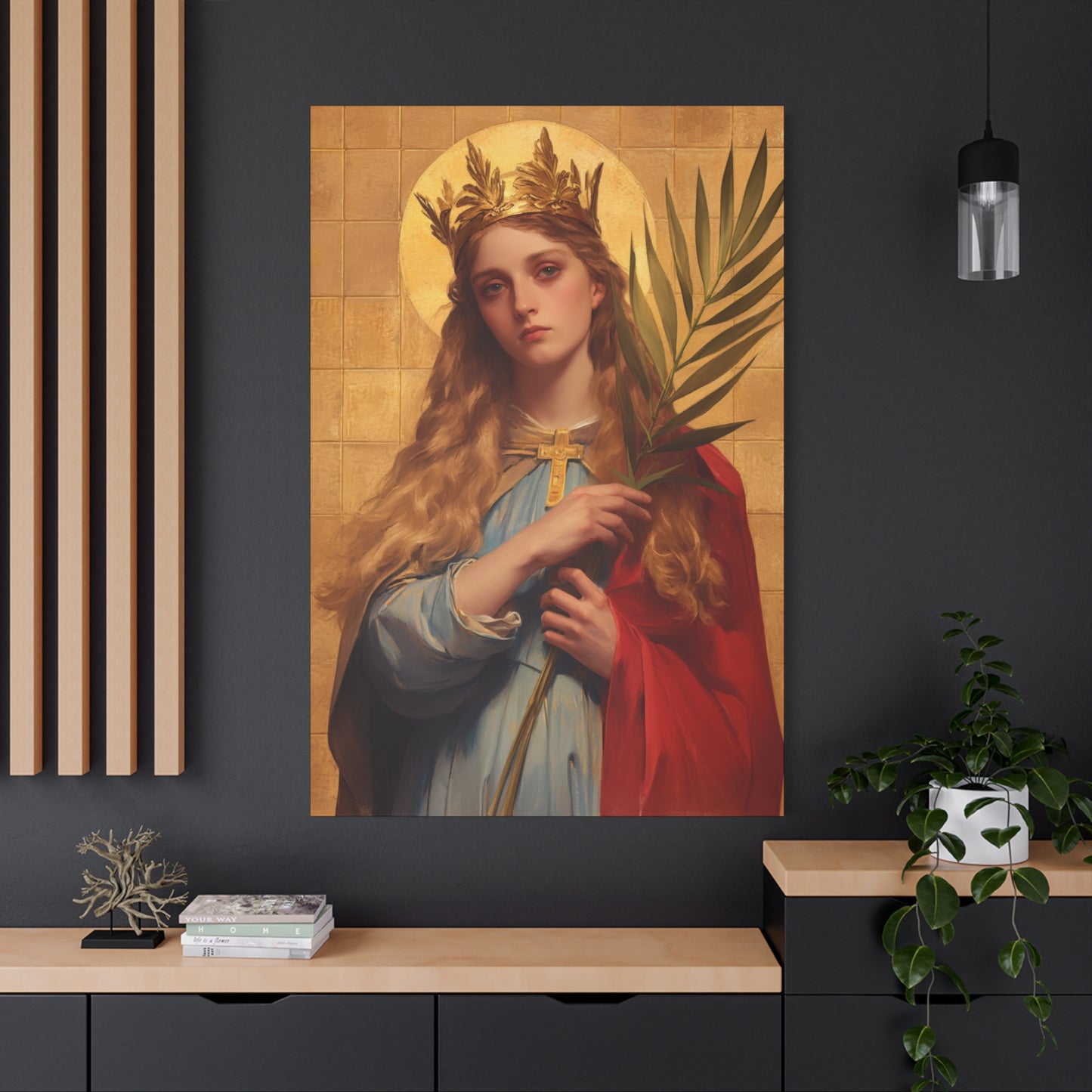 Saint Agrippina - Gallery Wrapped Canvas - Print - Religious Art for your Home - Catholic Art