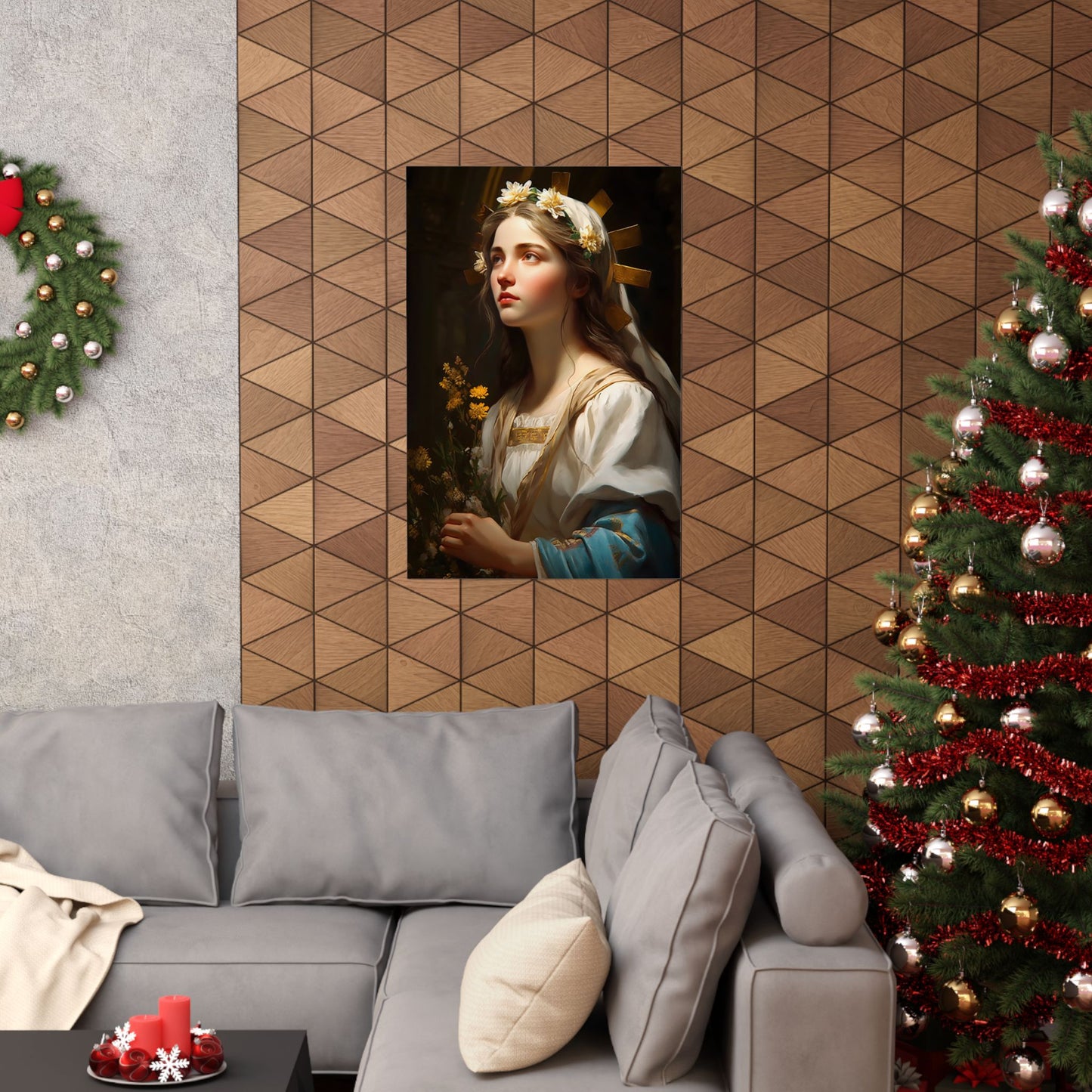 Saint Zita of Lucca - Sanctified Souls Print - Multiple Sizes - Premium Matte Vertical Posters