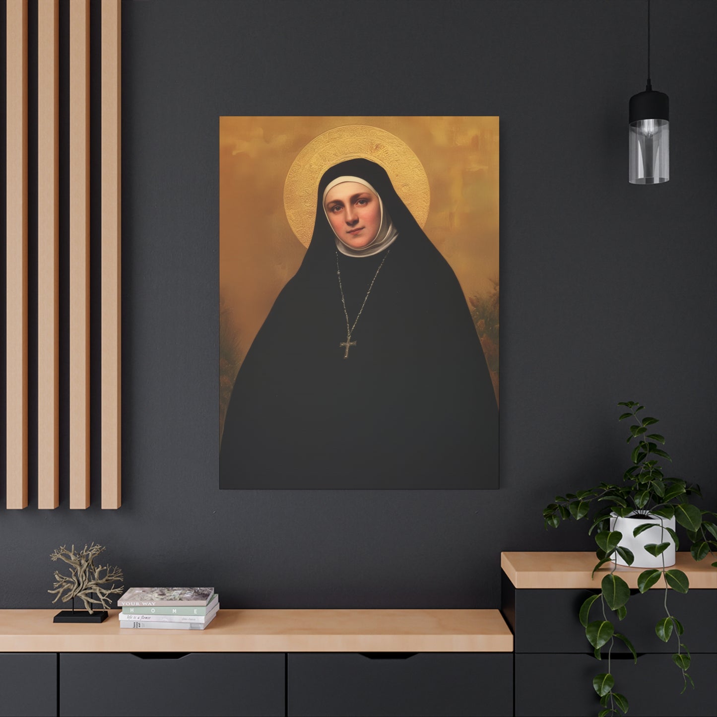 Saint Geltrude Caterina Comensoli - Gallery Wrapped Canvas - Print - Religious Art for your Home - Catholic Art