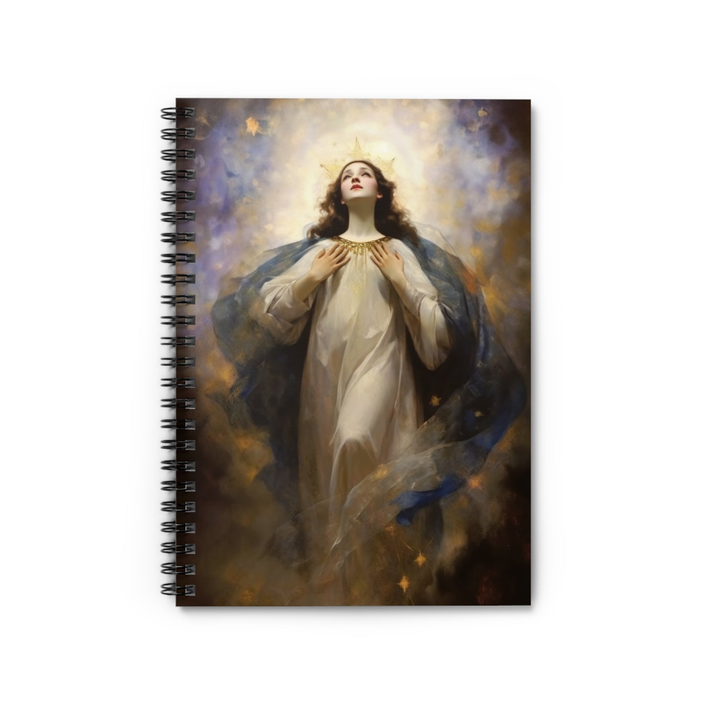 The Assumption of Mary Journal - Sanctified Souls Art - Religious Based Notebook - Spiral Notebook - Ruled Line