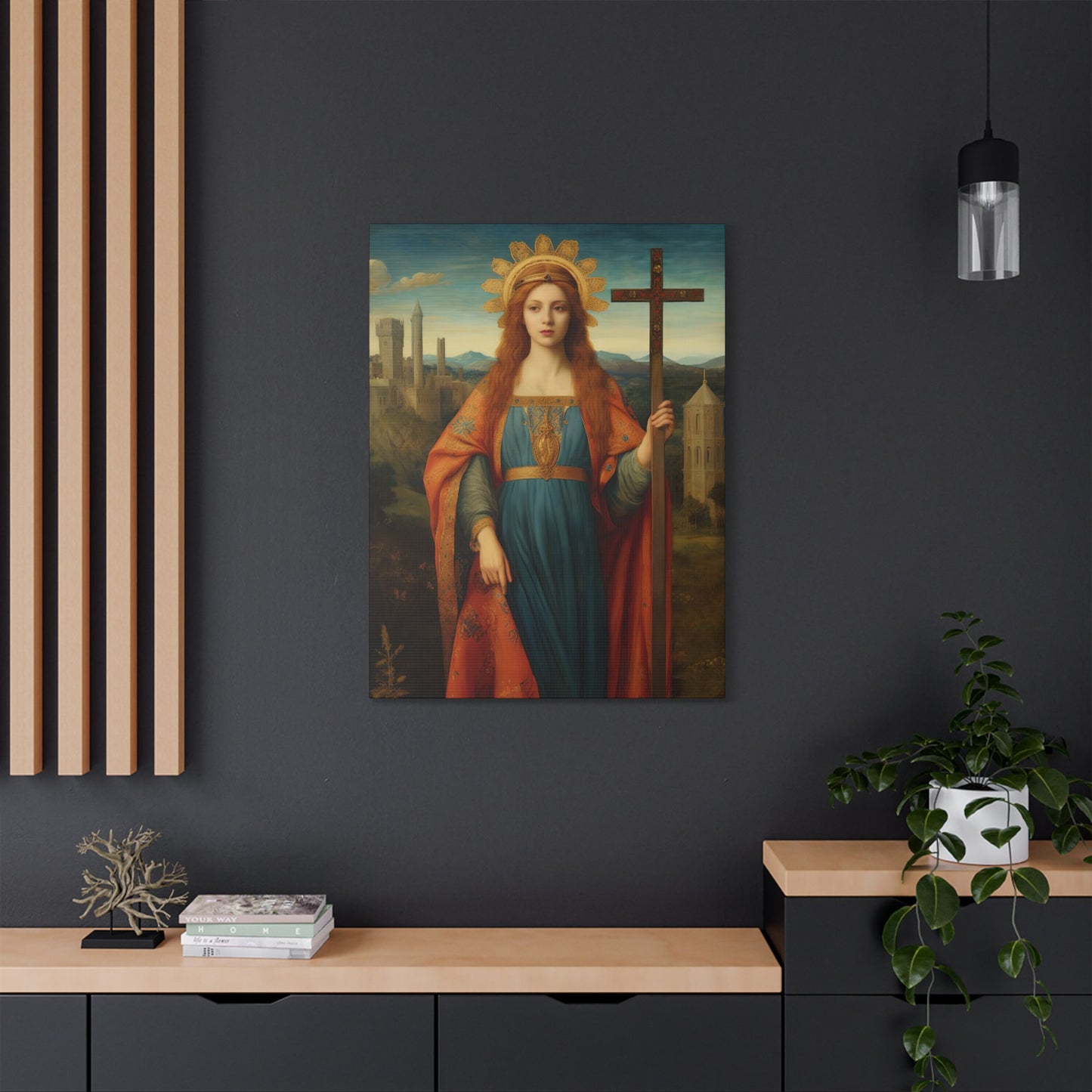 Saint Helena Canvas Print - Multiple Sizes - Catholic Home art - Museum Wrapped Canvas - Sanctified Souls Print