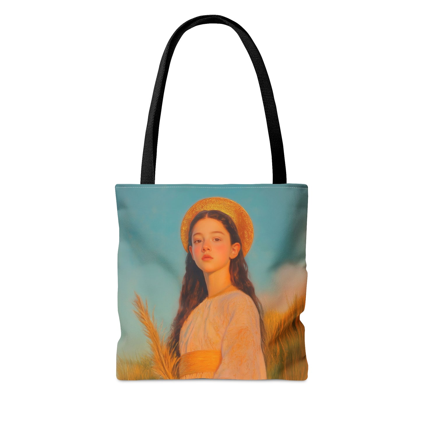Saint Faith - Tote Bag - Large Medium Small Faith Art Bag - Bible Study Faith Purse - Double Sided Prayer Tote - Catholic Saint