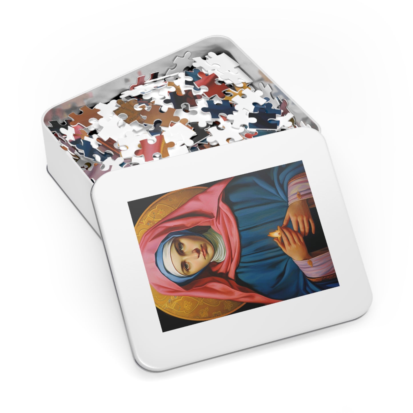 Saint Bernadette - Puzzle and Keepsake Tin - Religious Jigsaw Puzzle (30, 110, 252, 500,1000-Piece) - Religious Puzzle