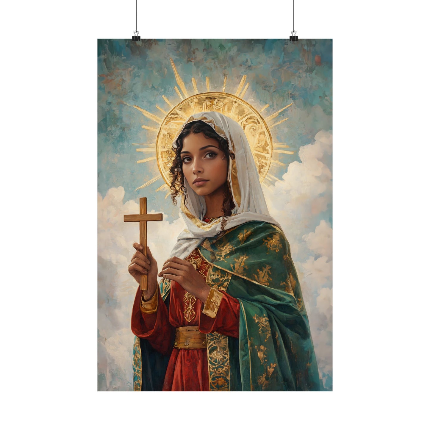 Saint Claudia - Sanctified Souls Print - Multiple Sizes - Premium Posters - Catholic Art - Christian - Gifts for Catholics - Prayer room art