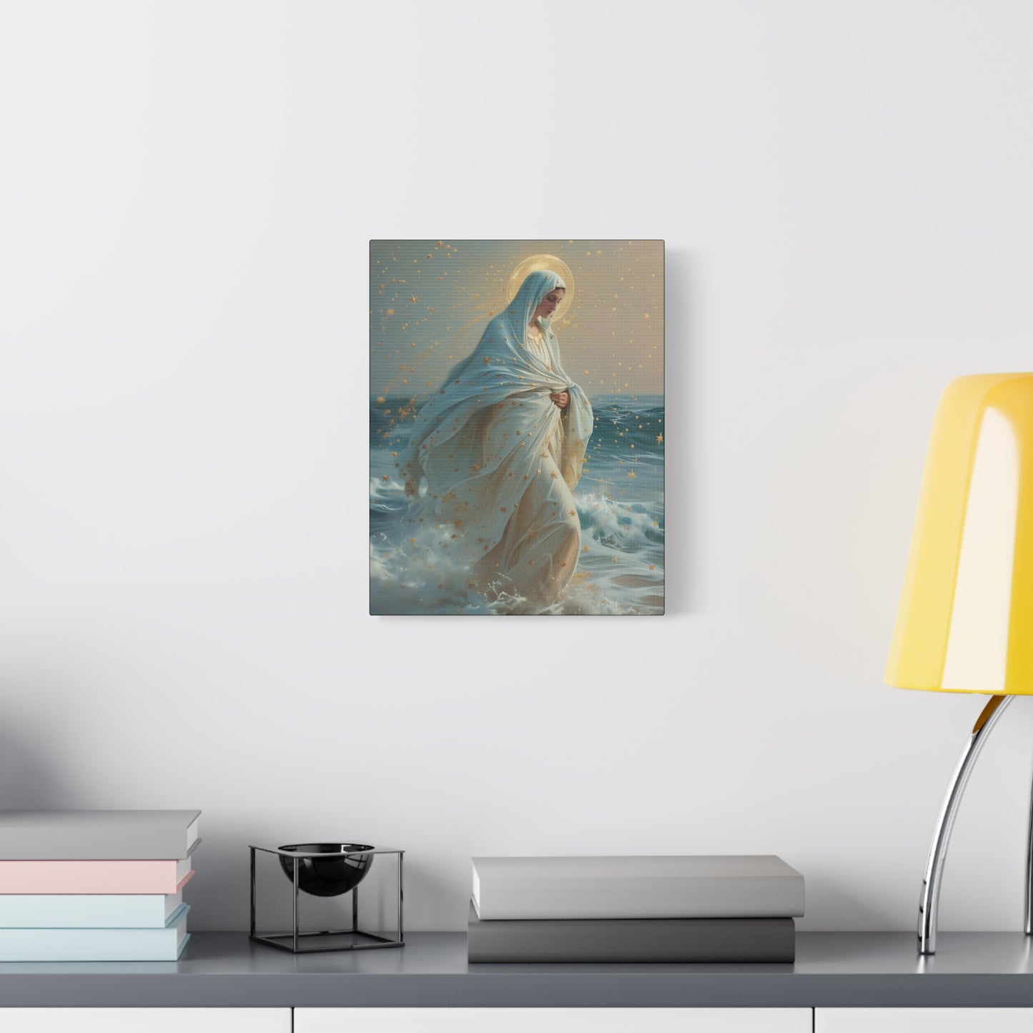 Guiding Light - Our Lady, Star of the Sea - Museum Wrapped Canvas - Sanctified Souls - Religious Art for your Home