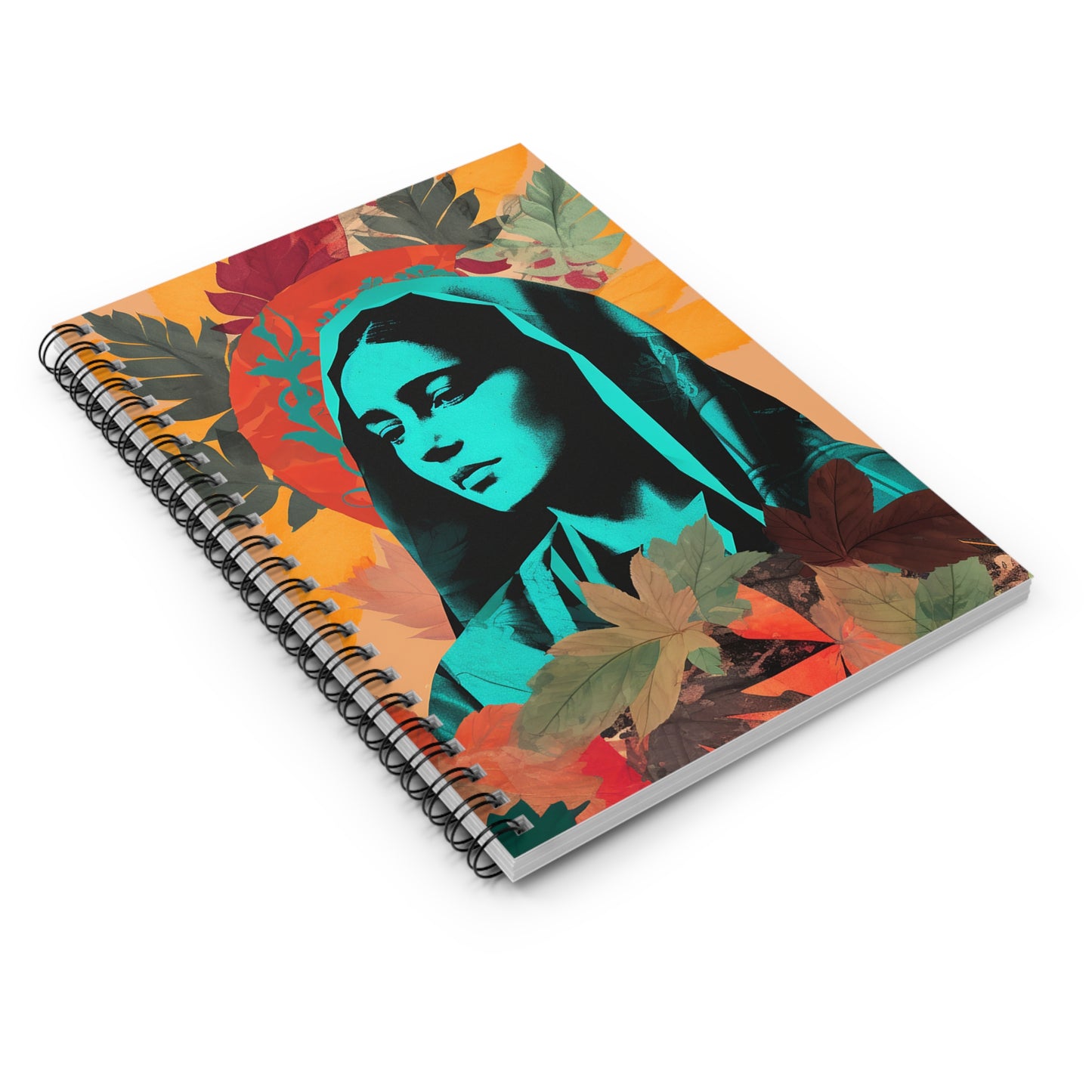 Our Lady of Guadalupe Journal - Sanctified Souls Art - Religious Based Notebook - Spiral Notebook - Ruled Line