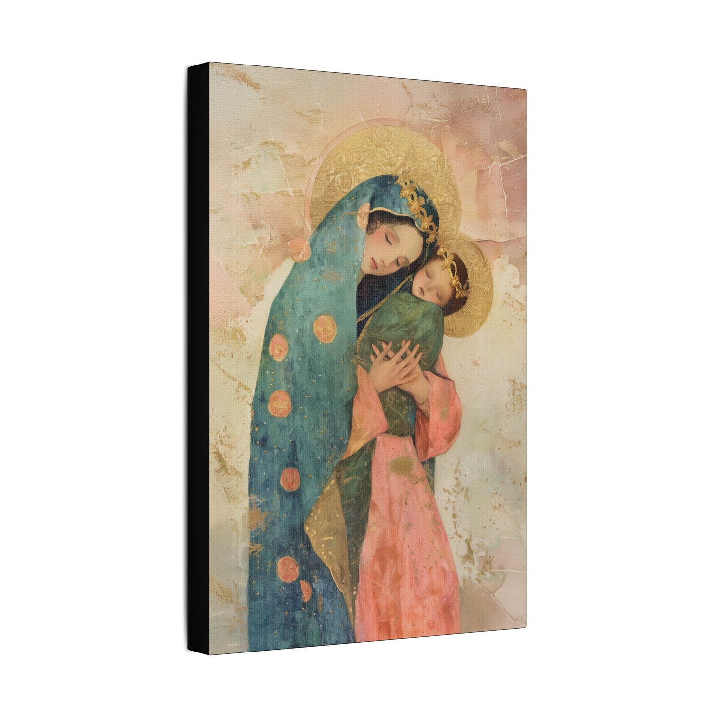 The Sweet Advocate of Souls - Mary, Help of Christians -  Museum Wrapped Canvas Print - Multiple Sizes - Catholic Home art Matte Canvas