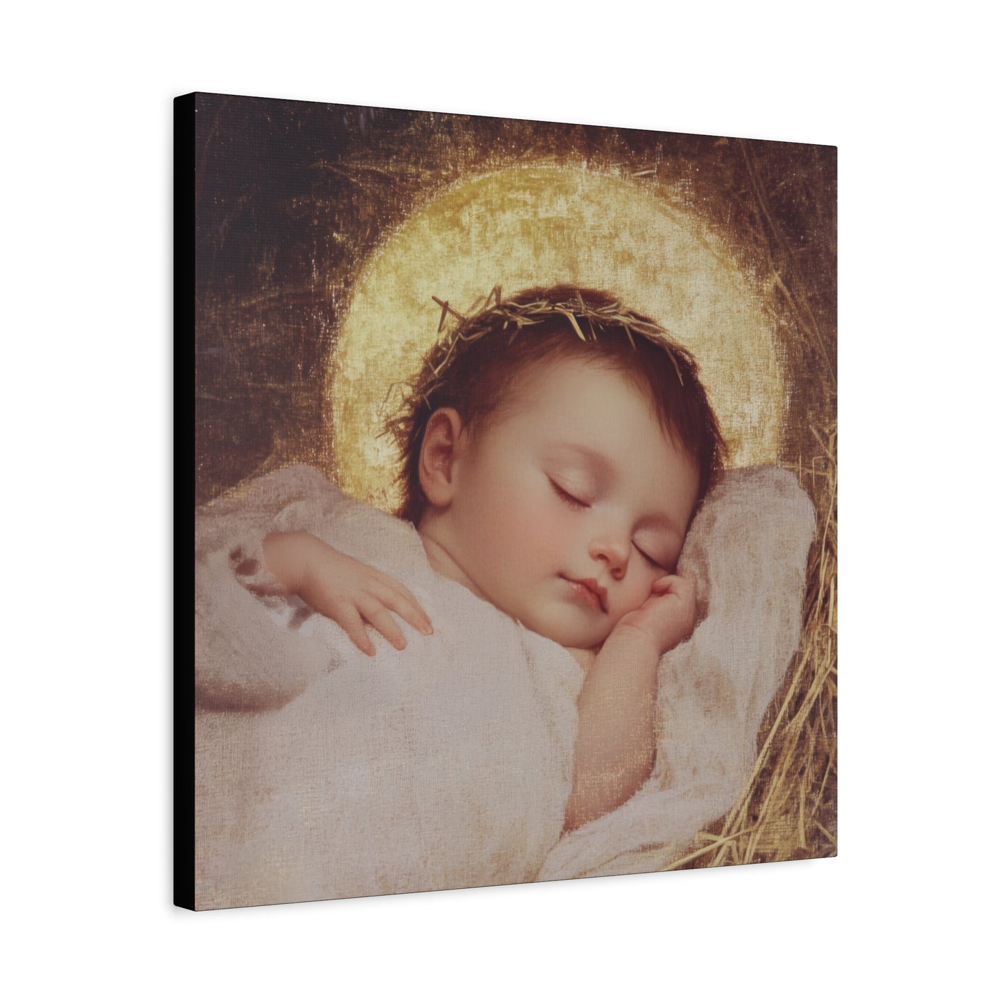 The Christ Child Born Into the Quiet of the World - Gallery Wrapped Canvas - Print - Religious Art for your Home - Catholic Art Print