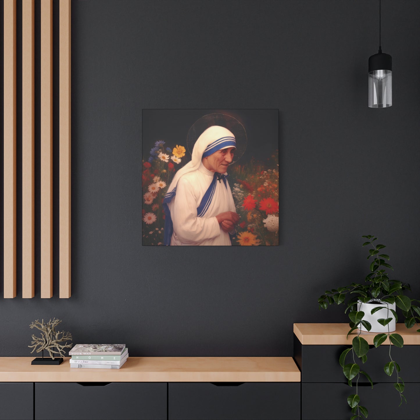 Saint Teresa of Calcutta -  Museum Wrapped Canvas - Sanctified Souls Print - Religious Art for your Home - Catholic Patron Saint Art