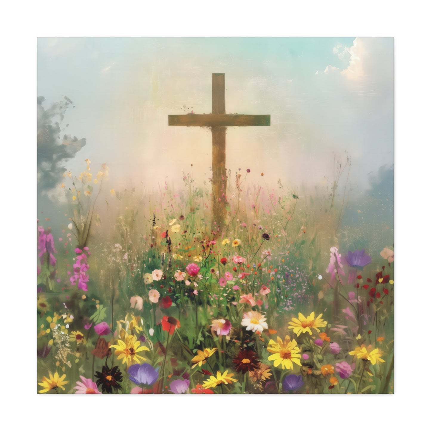 The Cross That Called the Earth to Life - Gallery Wrapped Canvas - Print - Religious Art for your Home - Catholic