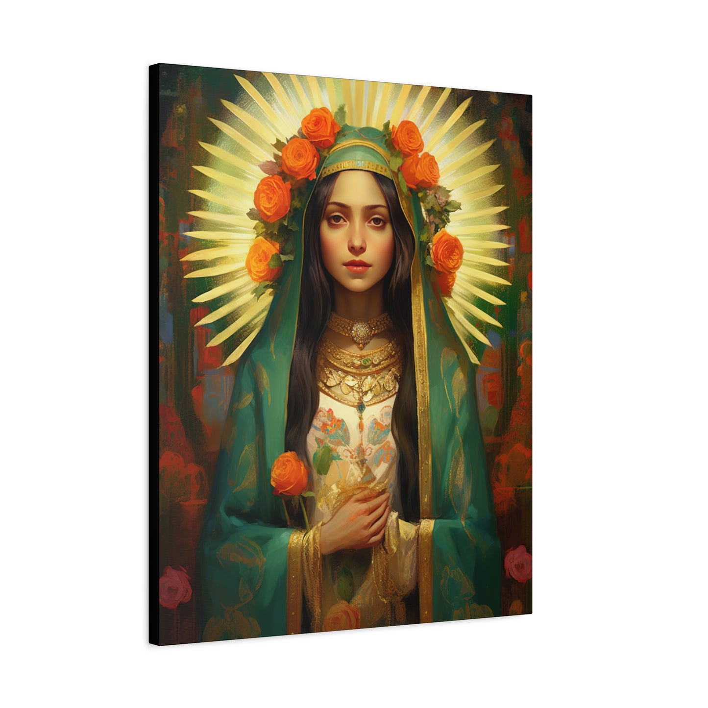 Patroness of Hope Our Lady of Guadalupe Museum Wrapped Canvas Print - Multiple Sizes - Catholic Home art