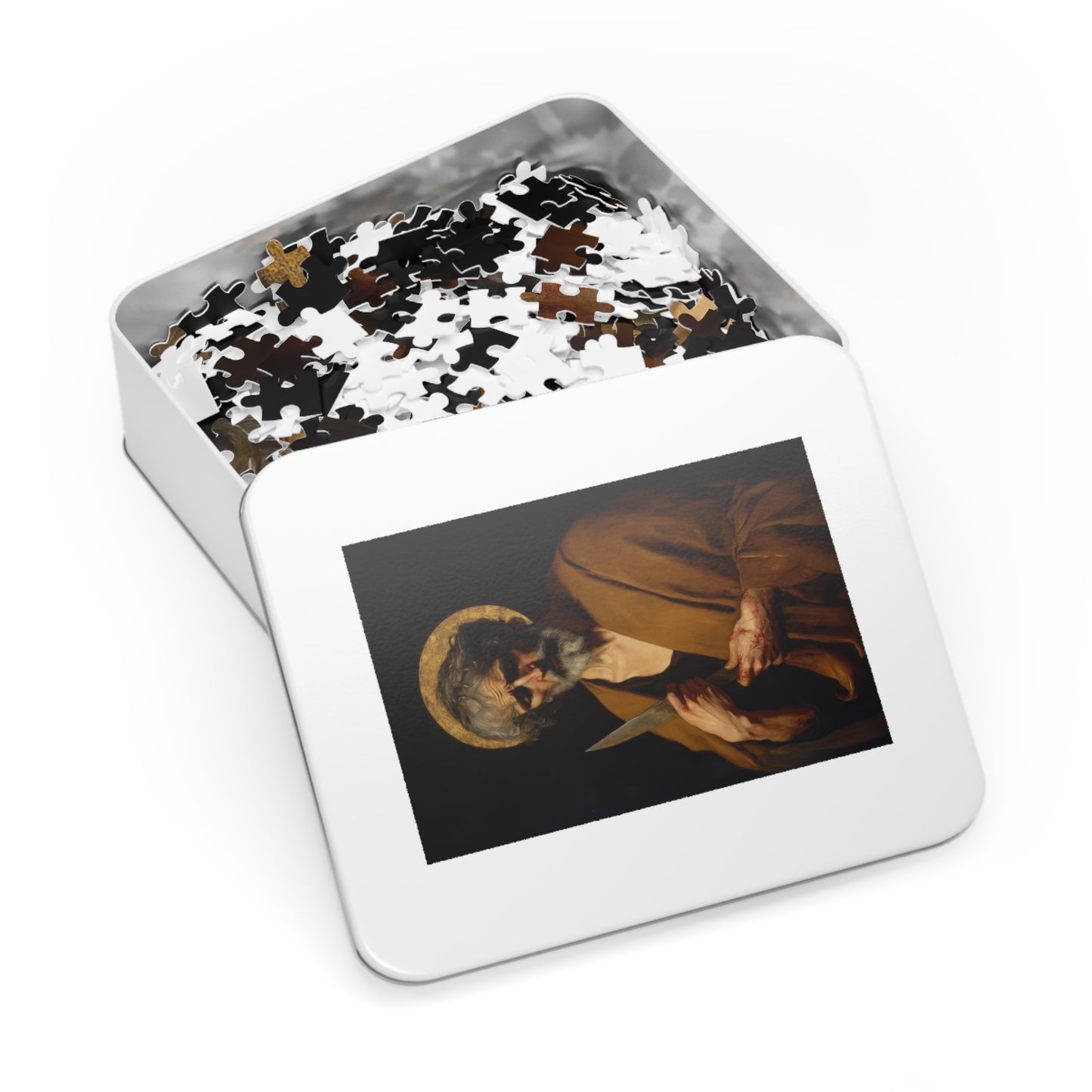 Saint Bartholomew the Apostle - Puzzle and Keepsake Tin - Religious (30, 110, 252, 500,1000) - Religious Puzzle - Gifts for Catholics