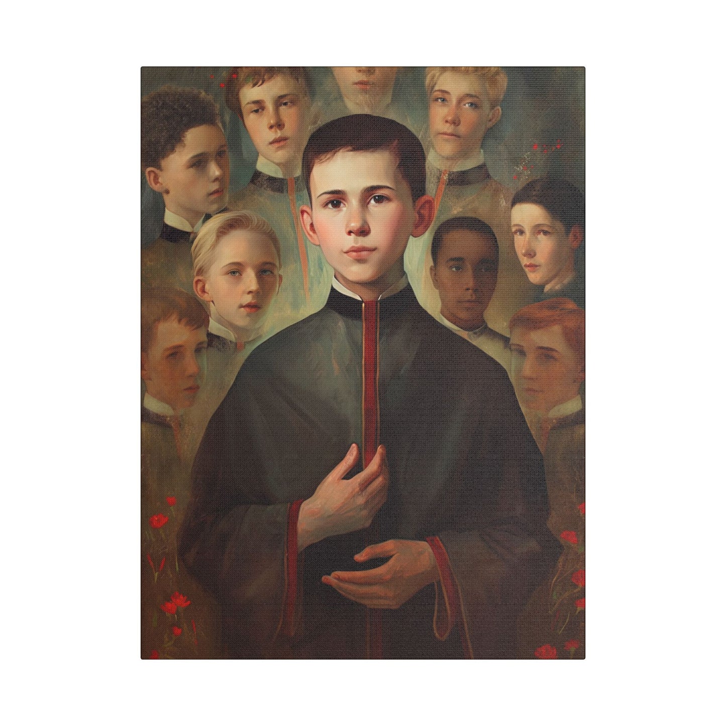 Saint John Berchmans Canvas Print - Multiple Sizes - Catholic Home art - Museum Wrapped Canvas - Sanctified Souls Print