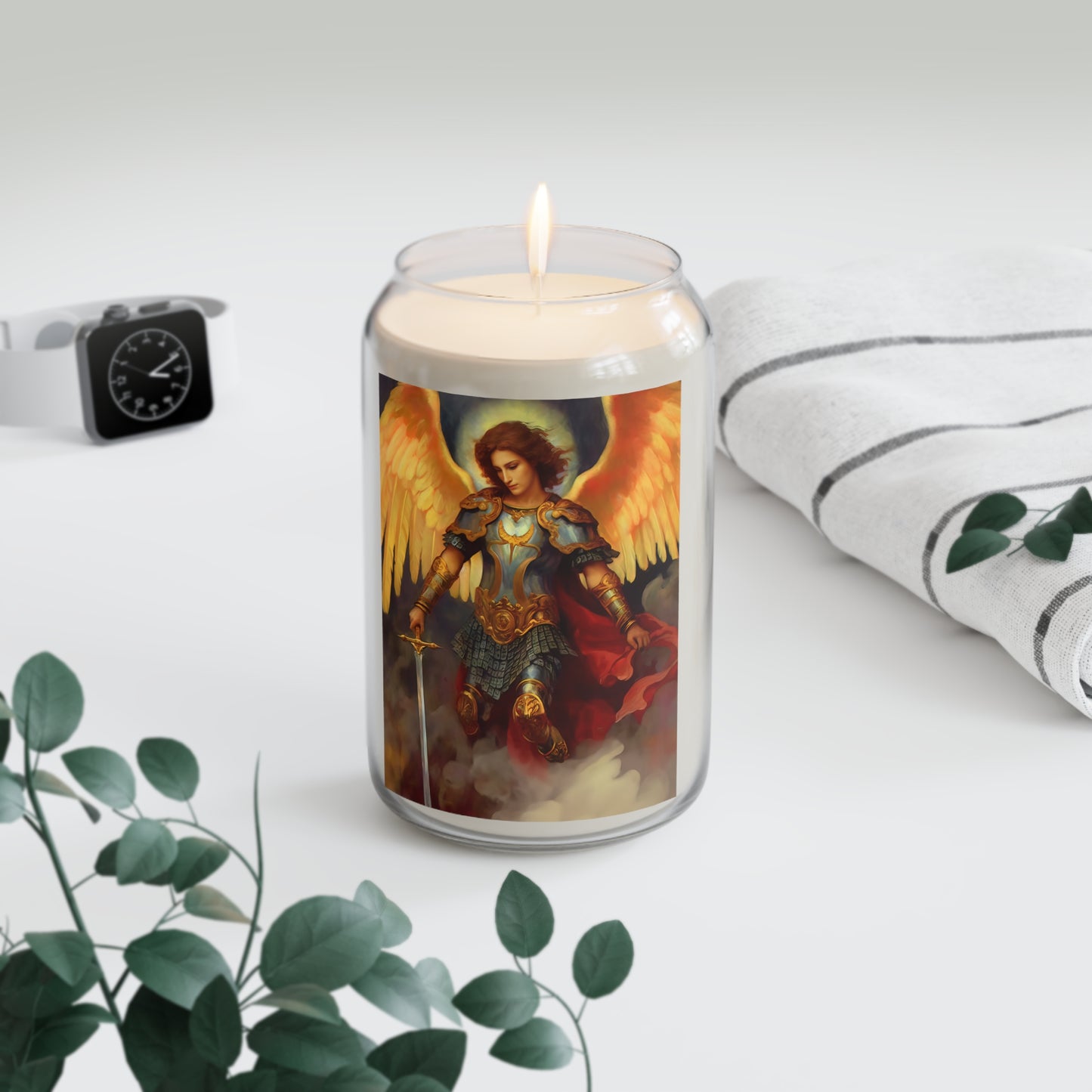 Saint Michael the Archangel  - Scented Prayer Candle, 13.75oz - Tall Size - Religious Prayer Candle - Catholic Art