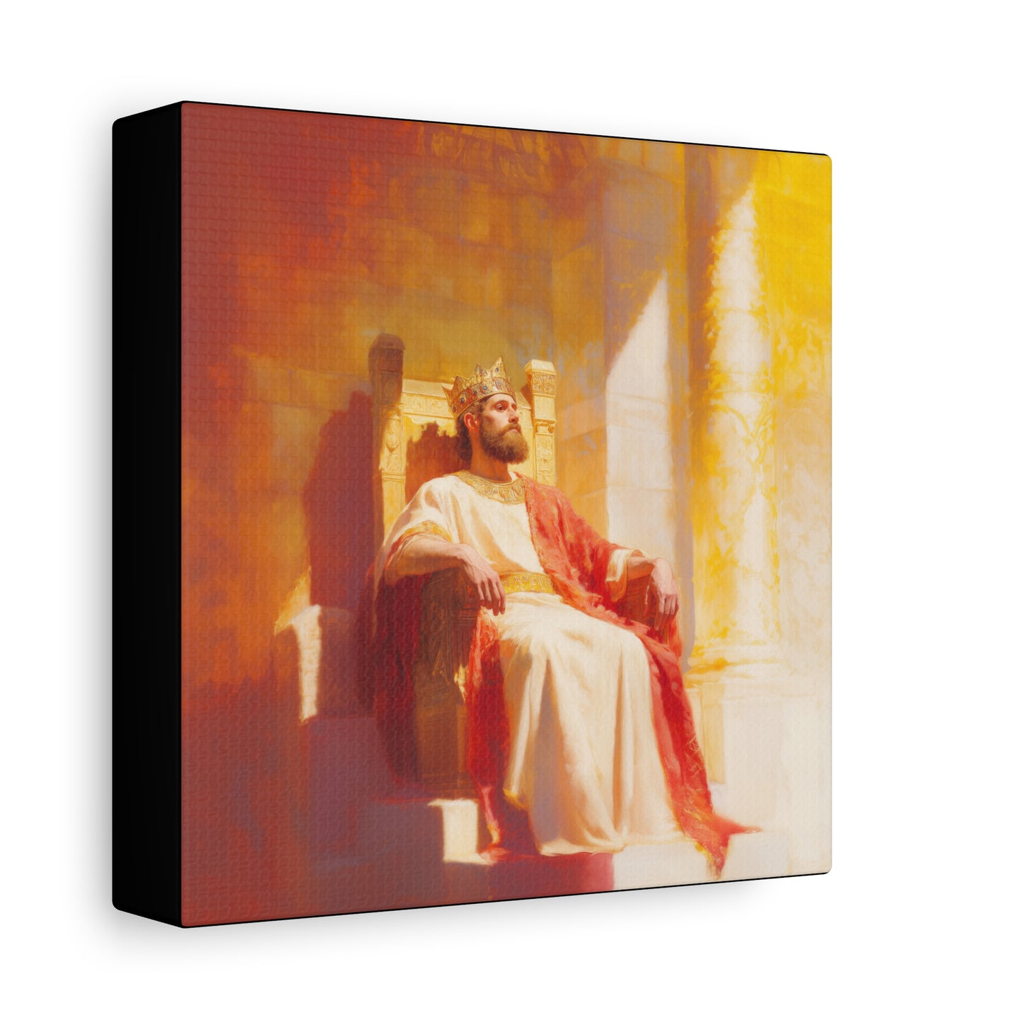 King Solomon: Keeper of God's Understanding - Gallery Wrapped Canvas - Print - Religious Art for your Home - Catholic Art