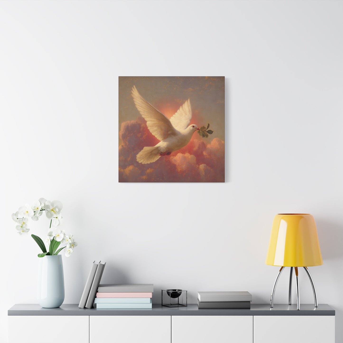 The Spirit Who Restored the Horizon - Holy Spirit - The Dove- Gallery Wrapped Canvas - Print - Religious Art for your Home - Catholic