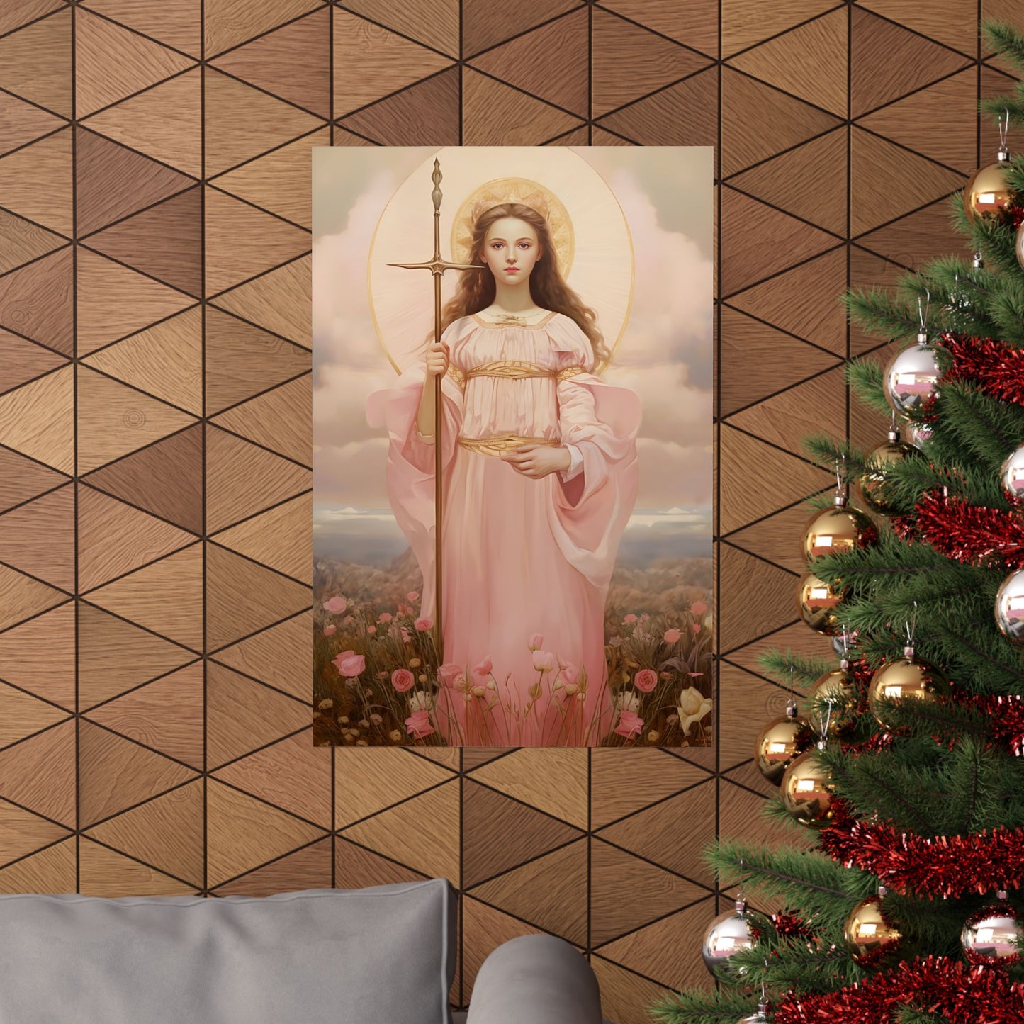 Saint Philomena Print - Sanctified Souls Print - Multiple Sizes - Premium Matte Vertical Posters