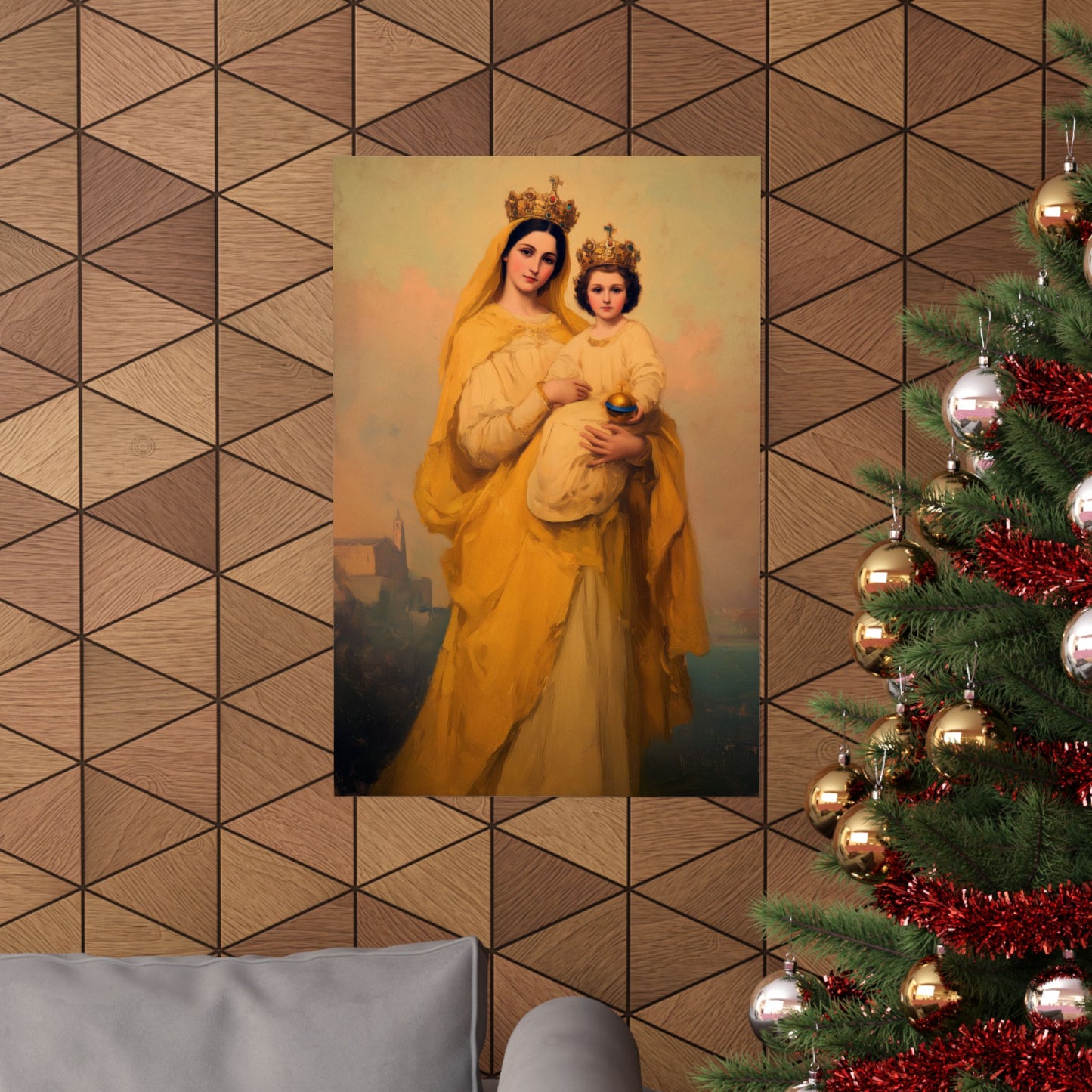 Our Lady of Prompt Succor - Sanctified Souls Print - Multiple Sizes - Premium Matte Vertical Posters