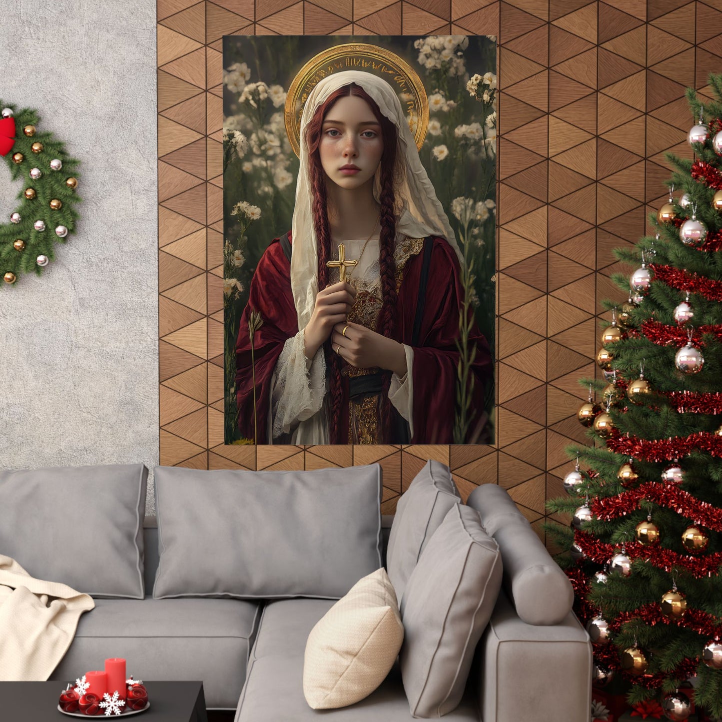 Saint Hilaria - Sanctified Souls Print - Multiple Sizes - Premium Matte Vertical Posters