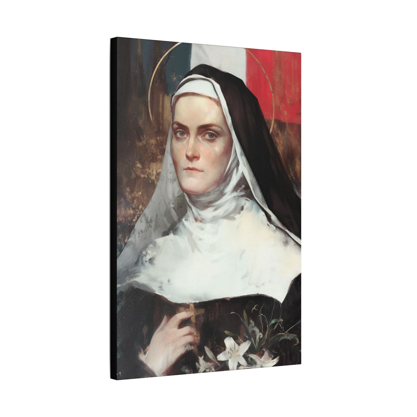 Saint Jeanne-Antide Thouret - Museum Wrapped Canvas - Print - Religious Art for your Home - Christian print - Prayer Room Art - Catholic