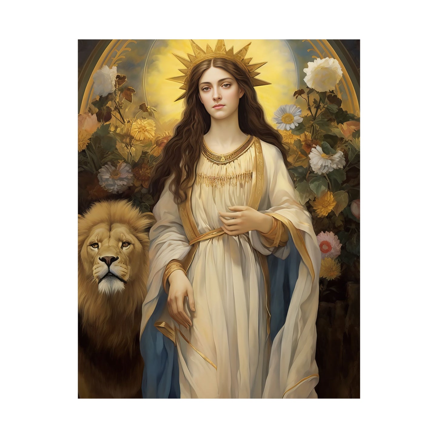 Saint Thecla - Sanctified Souls Print - Multiple Sizes - Premium Matte Vertical Posters