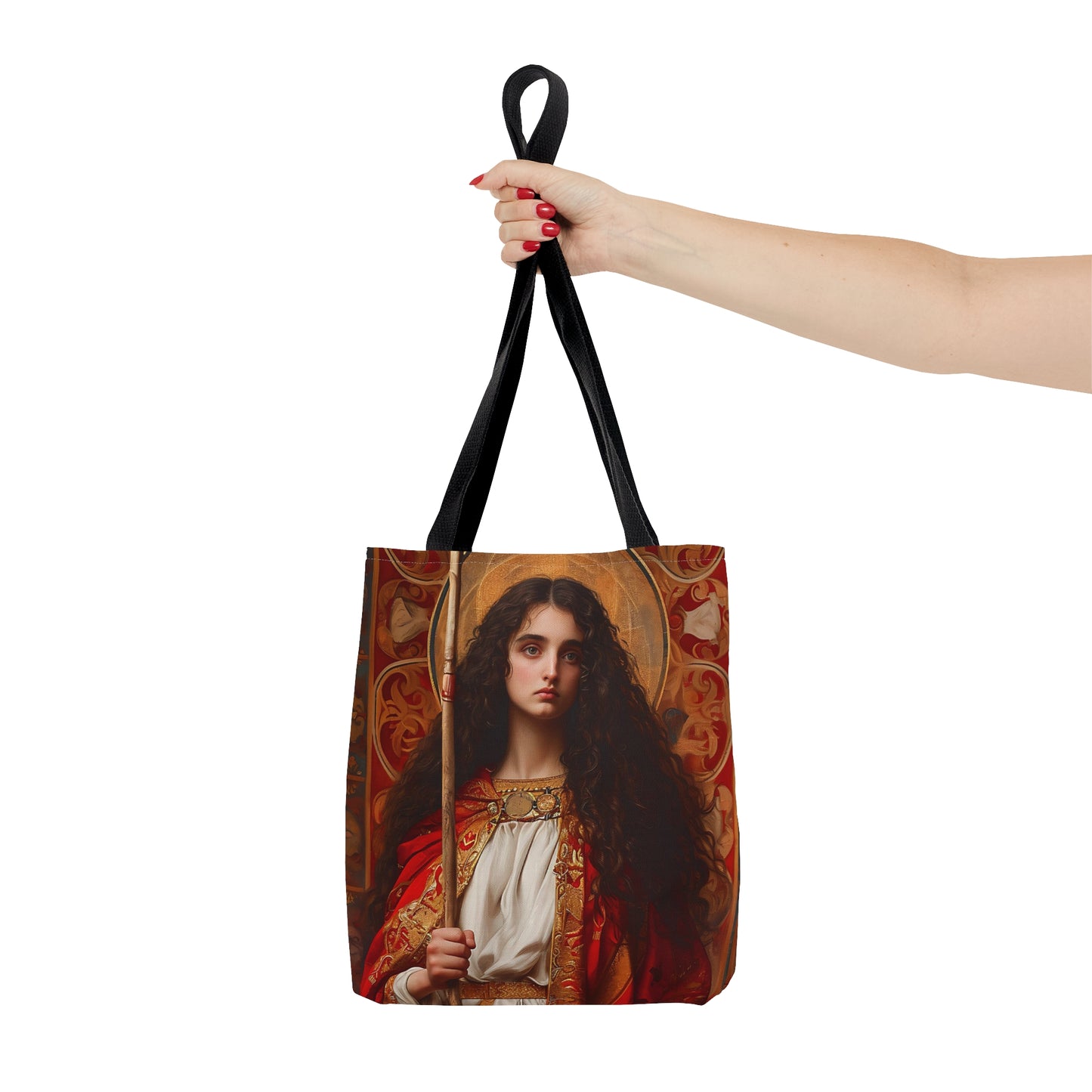 Saint Adela of Normandy Tote Bag - Large Medium Small Faith Art Bag - Re usable Tote Purse - Double Sided - Catholic Art Bag
