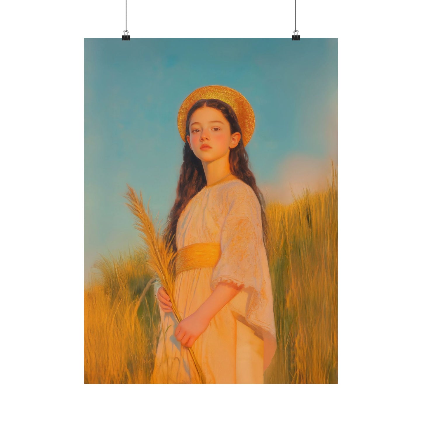 Saint Faith -  Sanctified Souls Print - Multiple Sizes - Premium Posters - Catholic Art - Christian Home - Martyr Saint