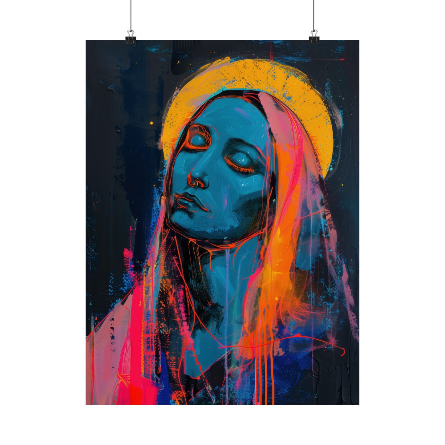 Mary, Mother of God - Mother of Eternal Wisdom Poster Print - Sanctified Souls Print - Multiple Sizes - Premium Posters - Catholic Art